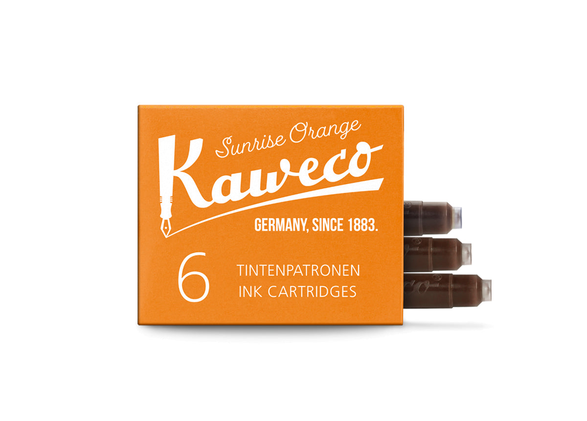 Kaweco Ink Cartridges: Sunrise Orange (x6)