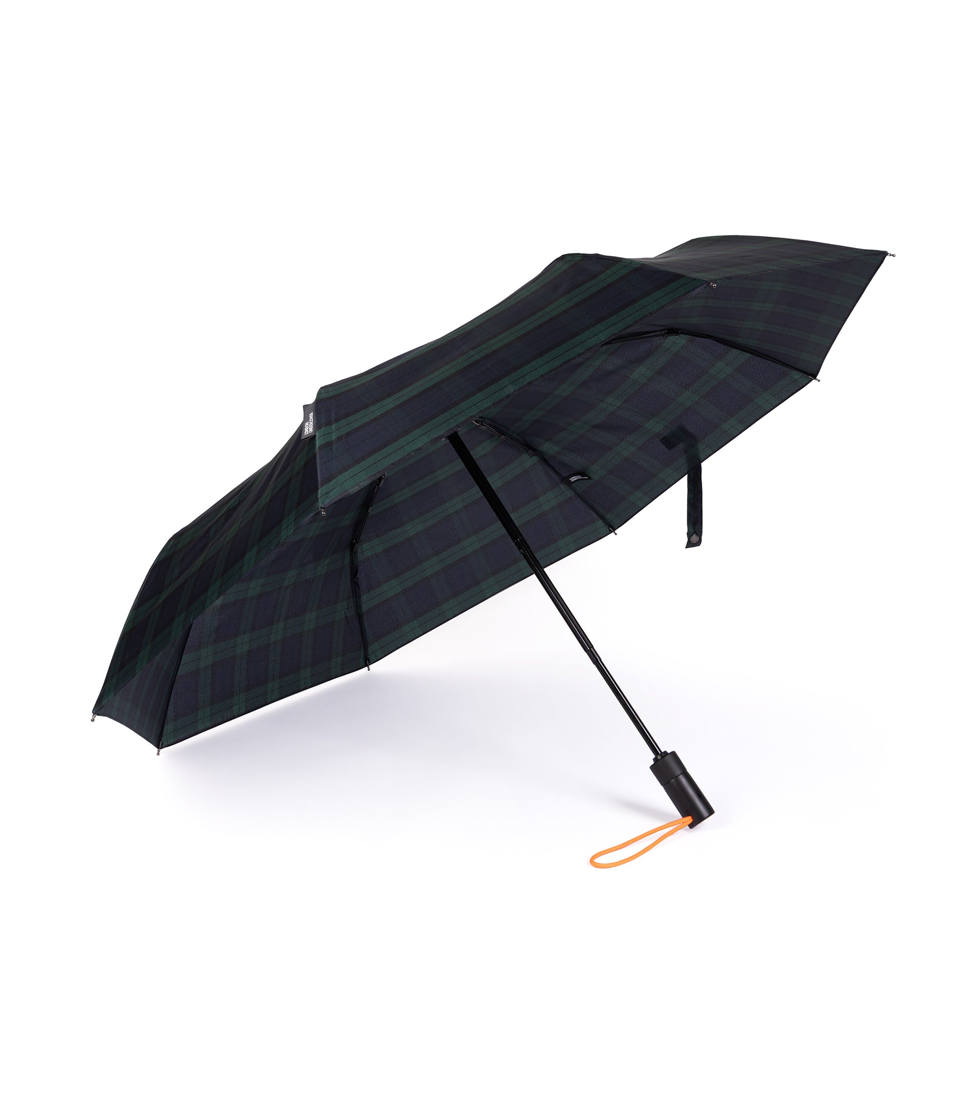 London Undercover Auto Push Button Compact Umbrella: Blackwatch