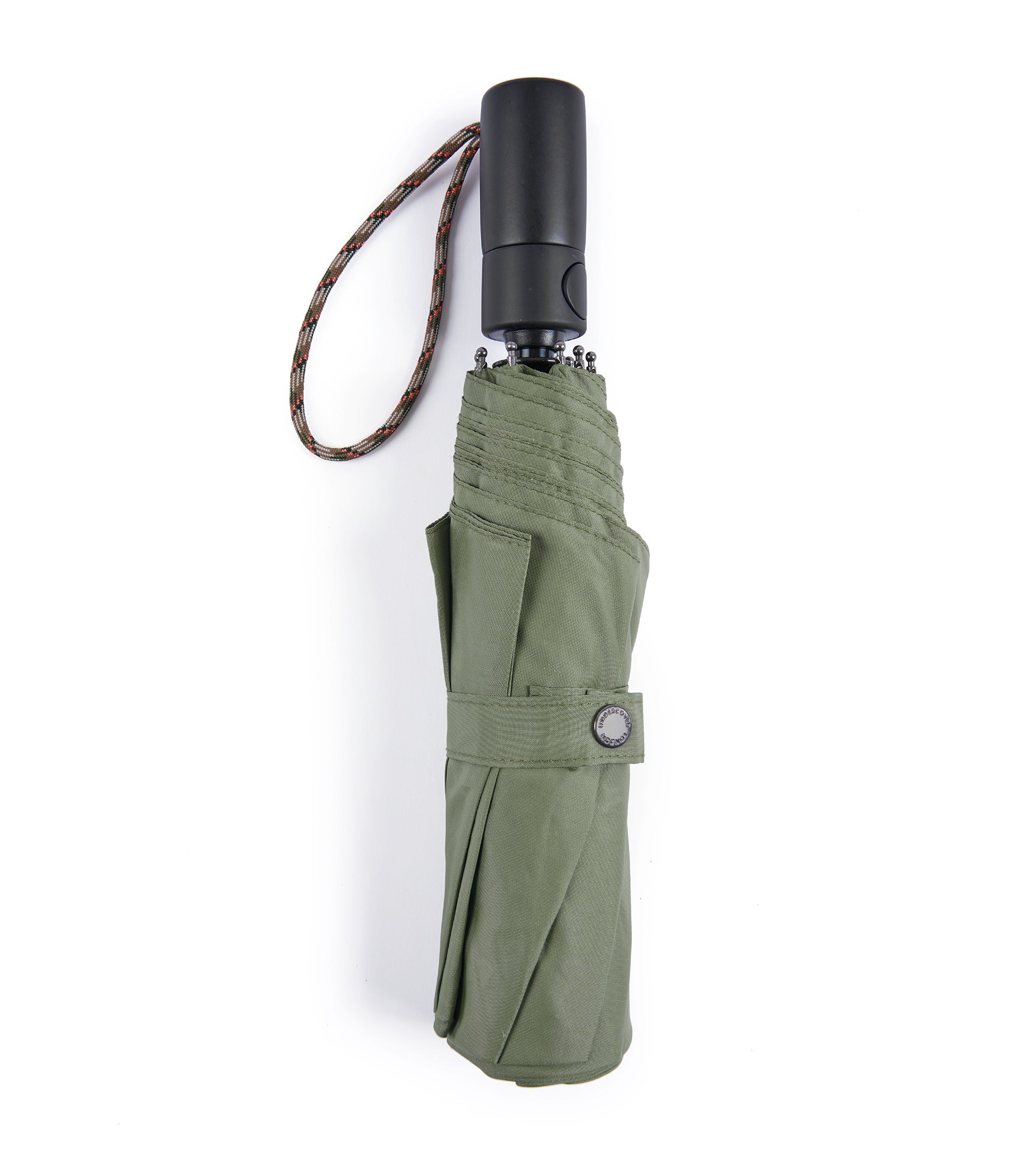 London Undercover Auto Push Button Compact Umbrella: Light Olive