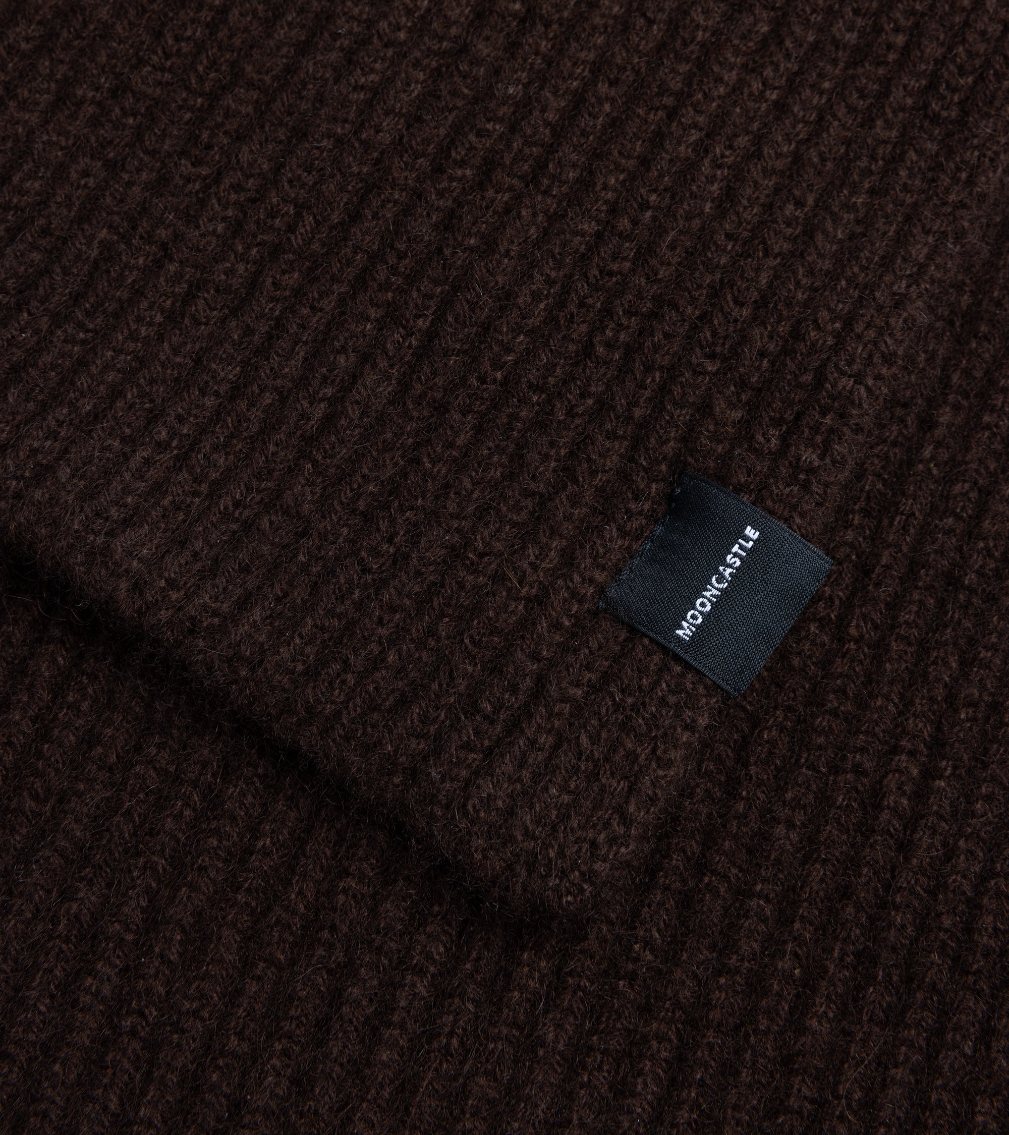 Mooncastle Cashmere Short Scarf: Brown