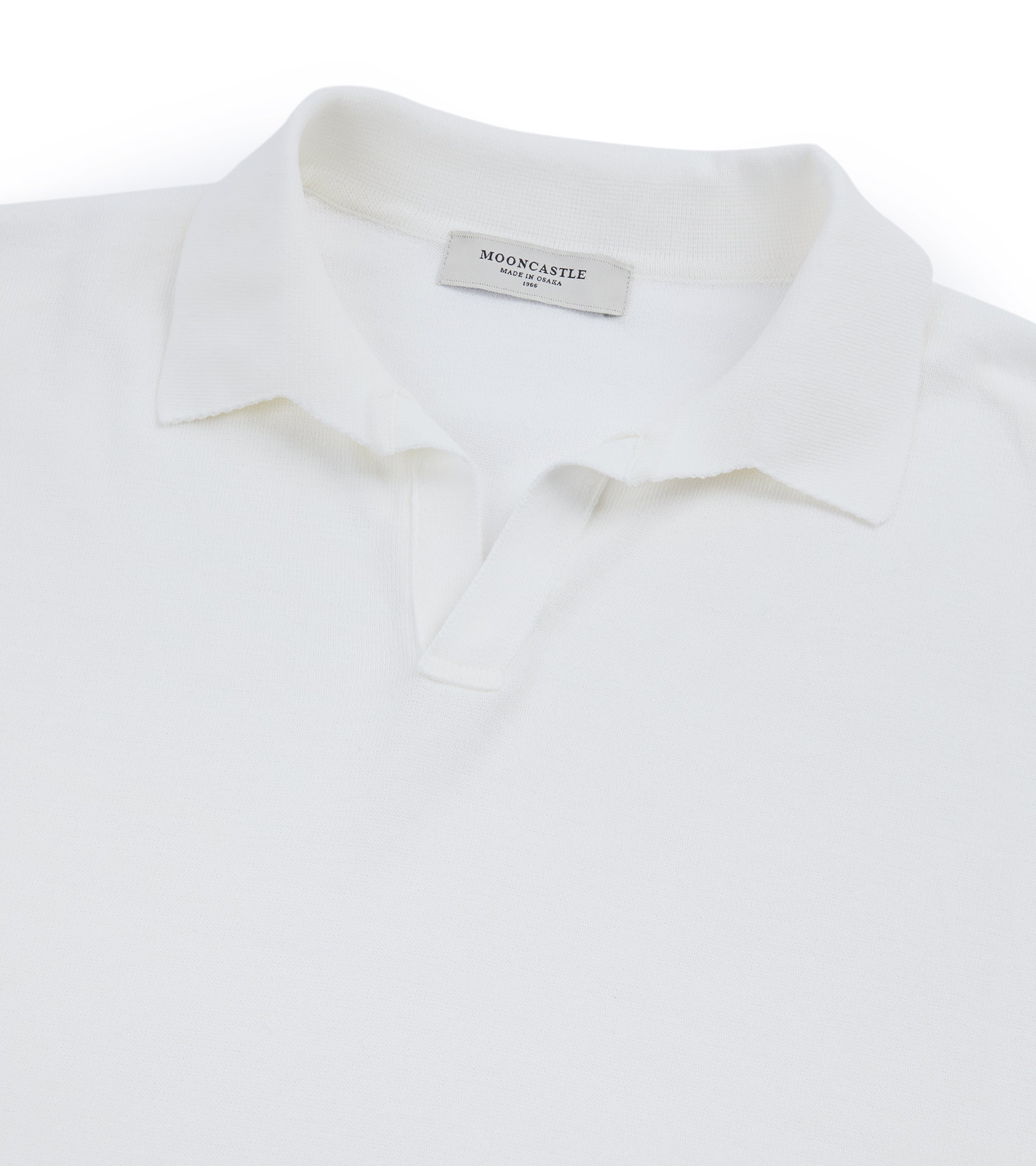 Mooncastle Ice Cotton Knit Skipper Shirt: Off White