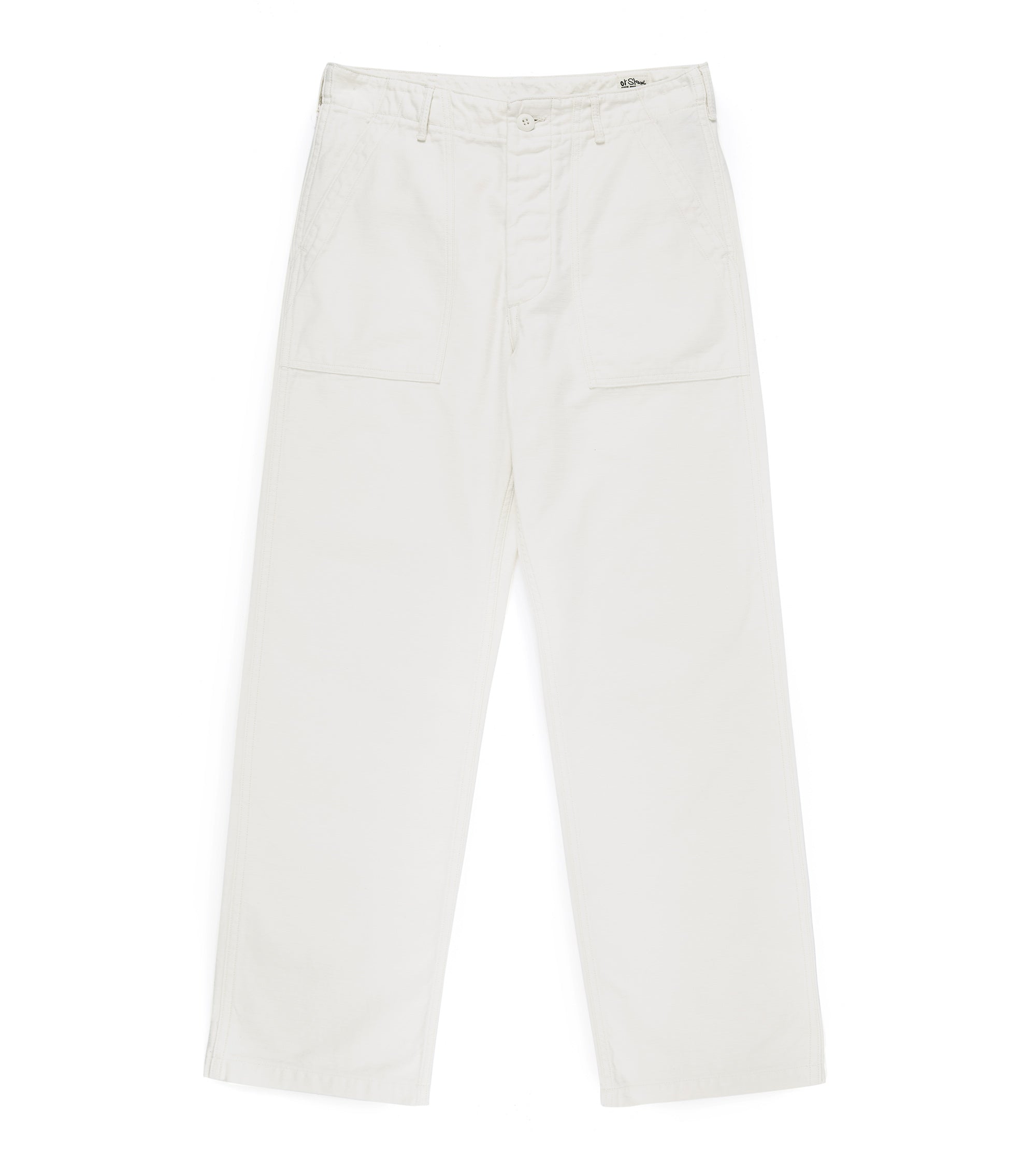 OrSlow U.S. Army Regular Fit Cotton Fatigue Pants: Ecru