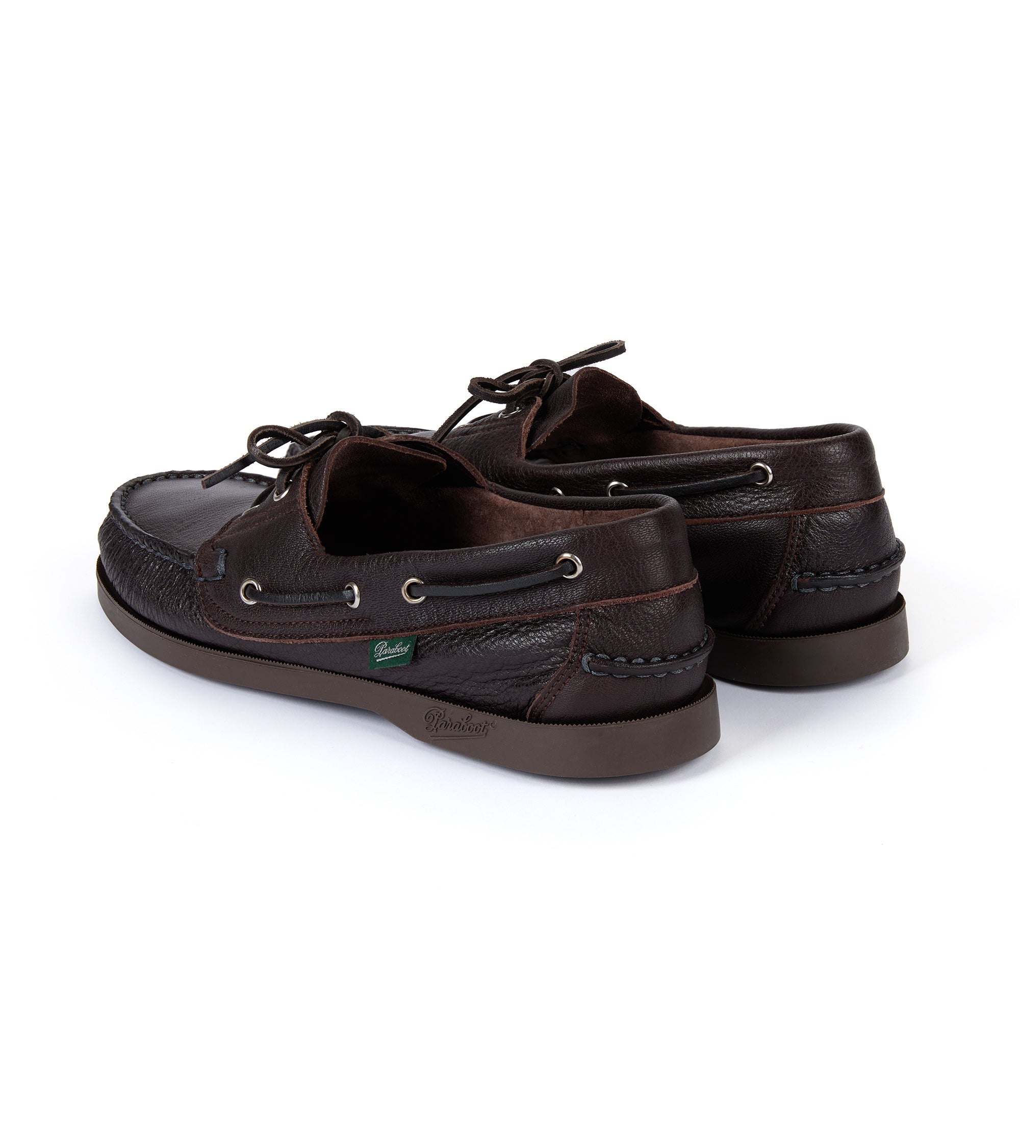 Paraboot Barth Deerskin Boat Shoe: Brown