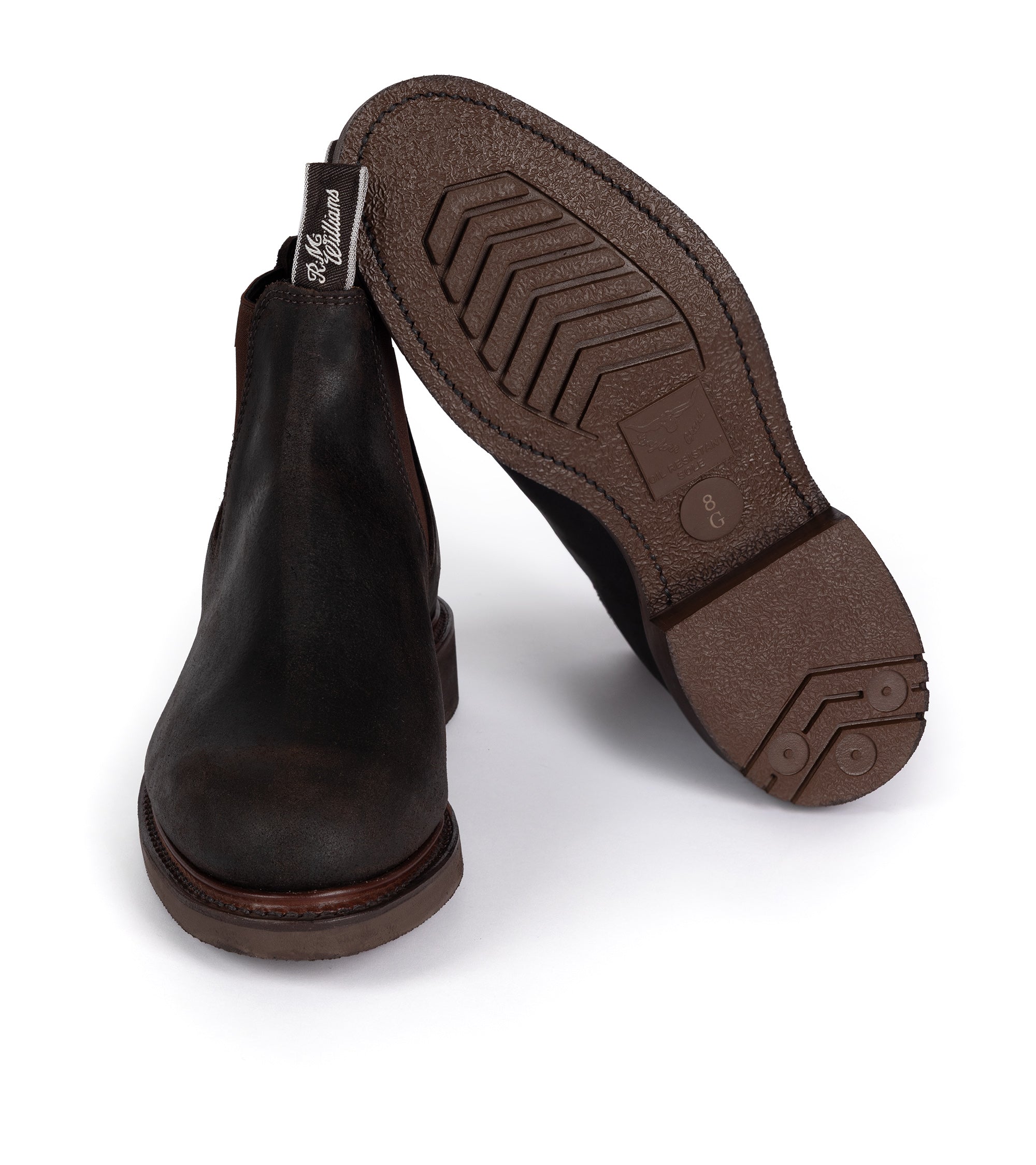 R.M. Williams for Trunk Gardener Waxed Suede Boot: Dark Brown