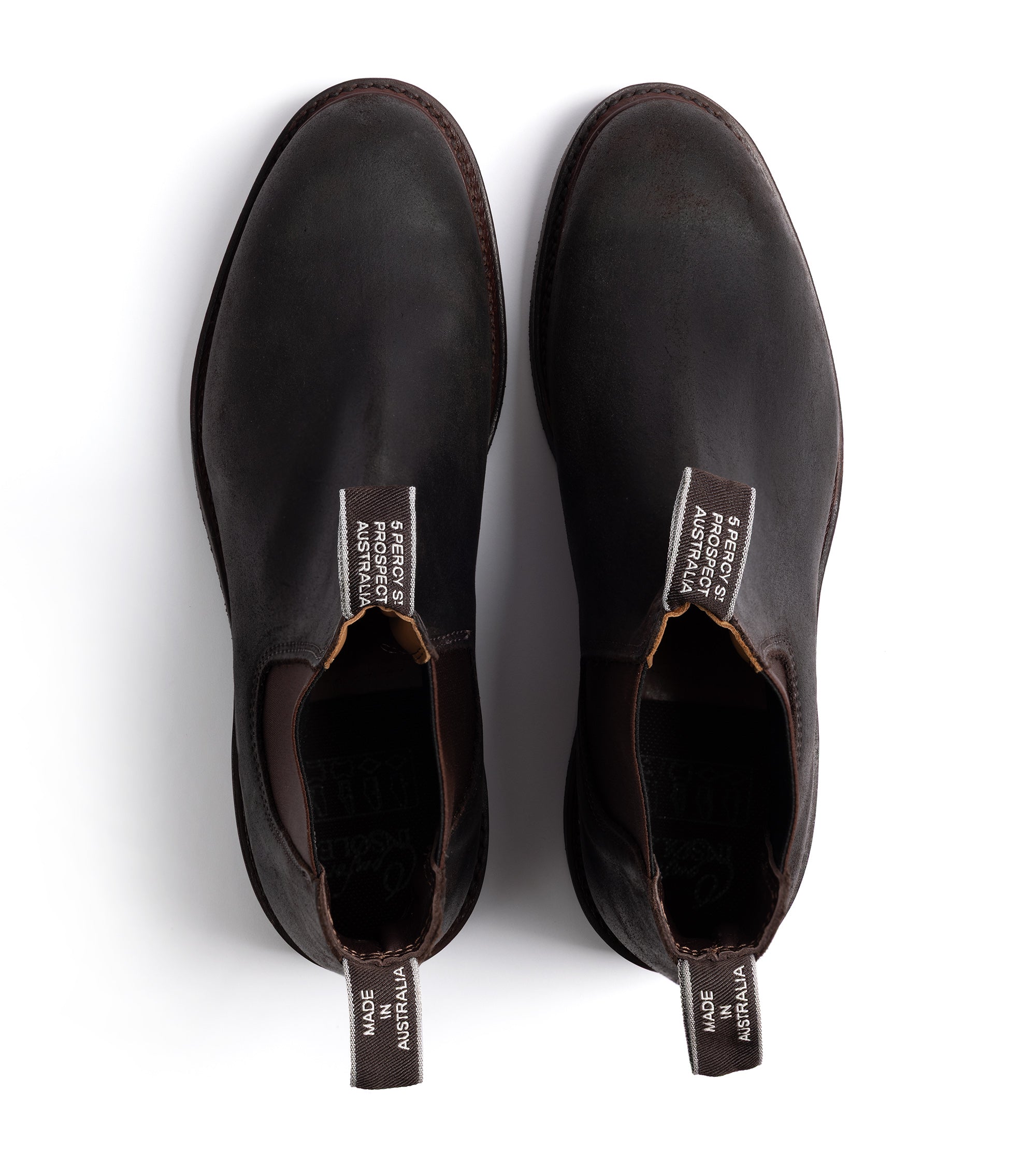 R.M. Williams for Trunk Gardener Waxed Suede Boot: Dark Brown