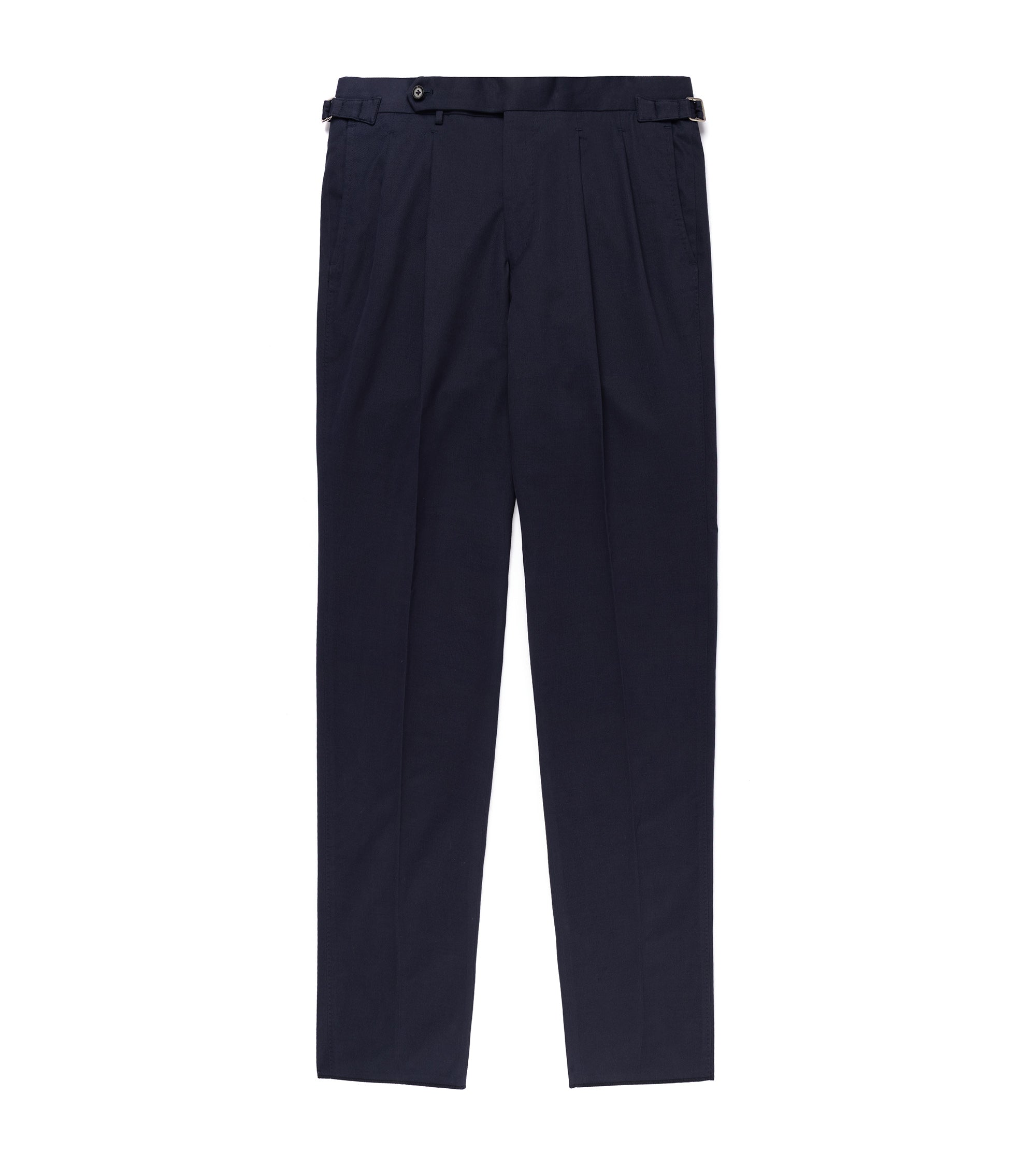 Ring Jacket Meister Cotton Cashmere Twill Suit: Navy