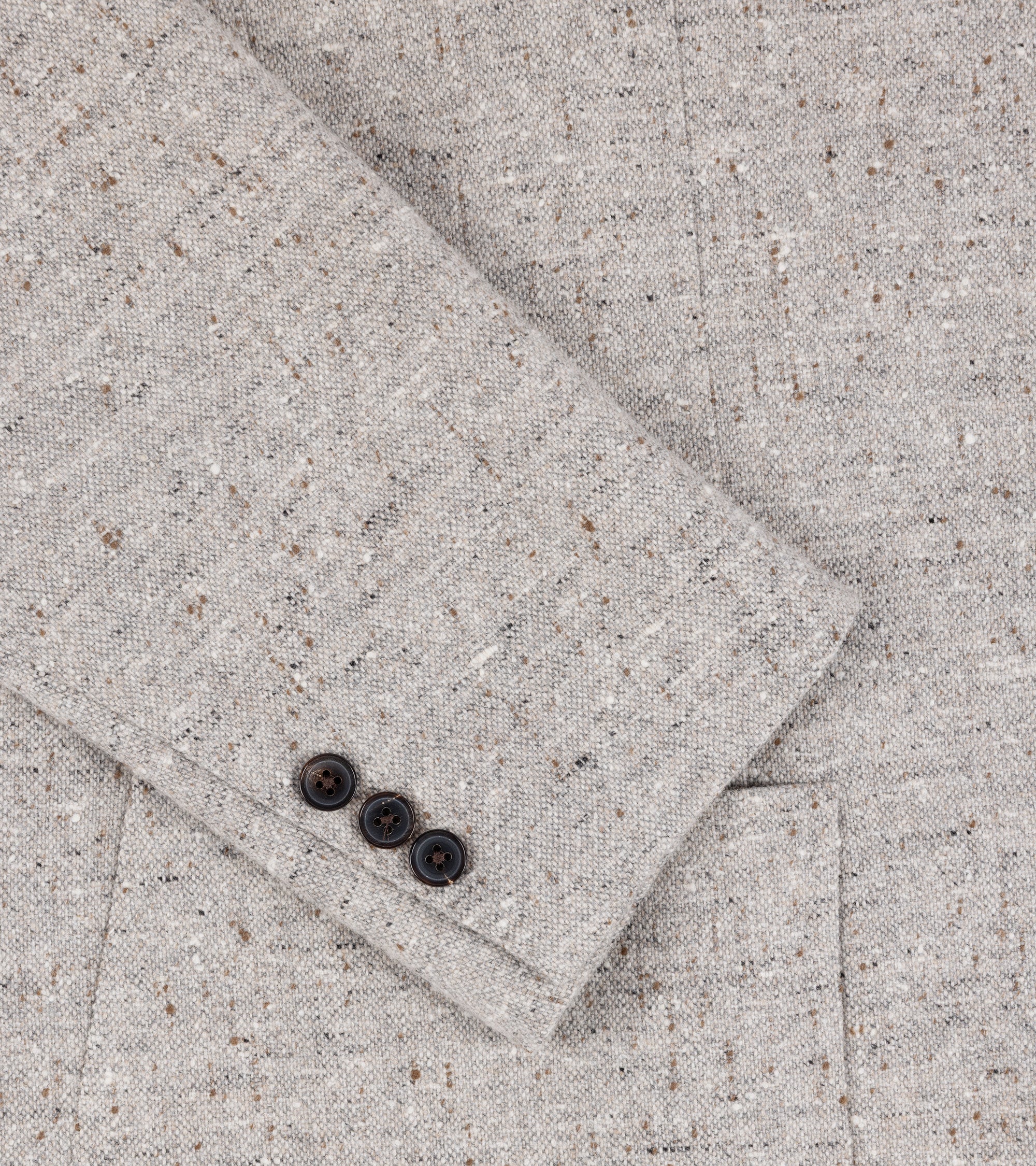 Ring Jacket Meister Wool Homespun Tweed Jacket: Grey