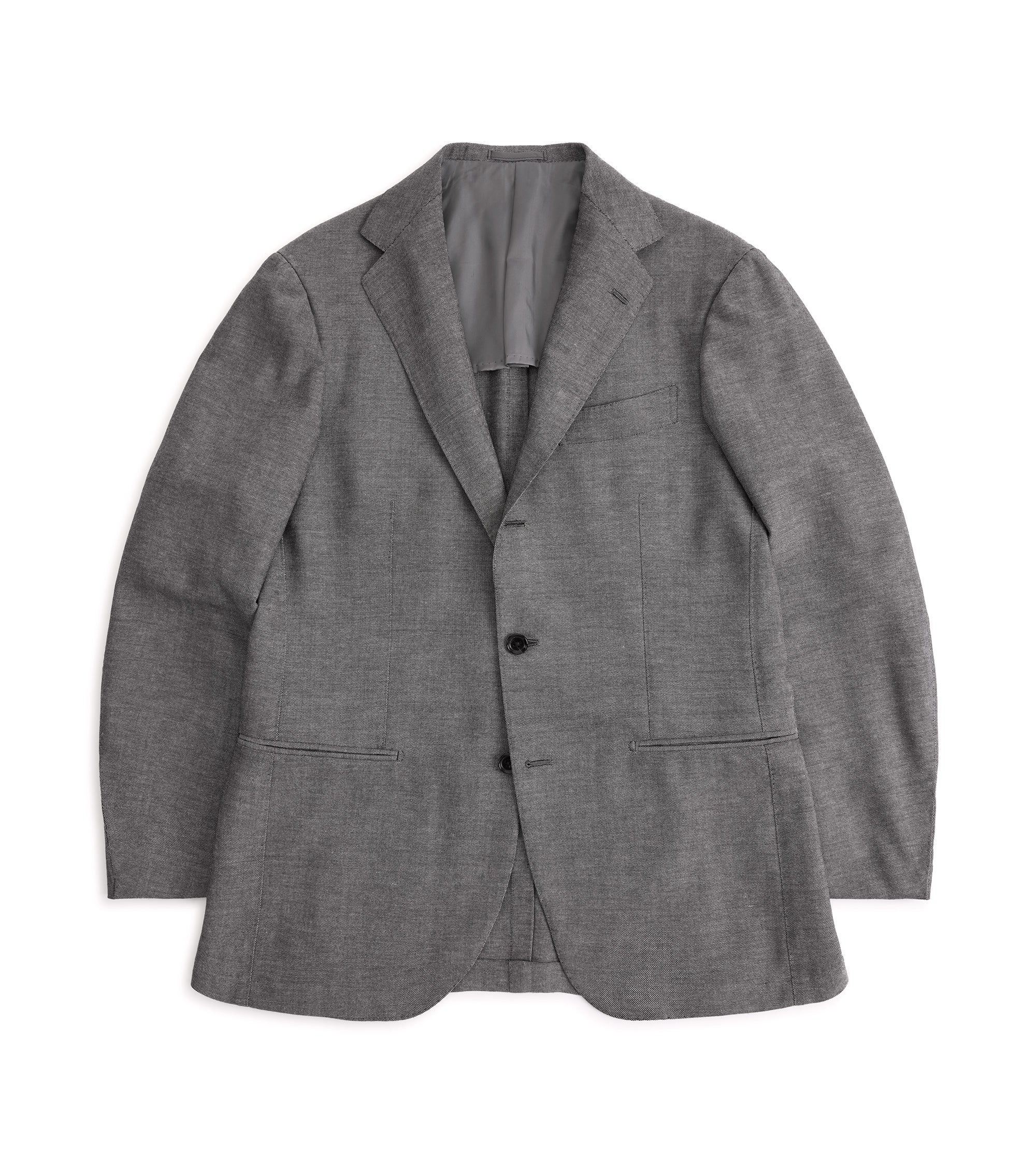 Ring Jacket Meister Wool Mohair Suit: Grey Ring Jacket Meister Wool Mohair Suit: Grey