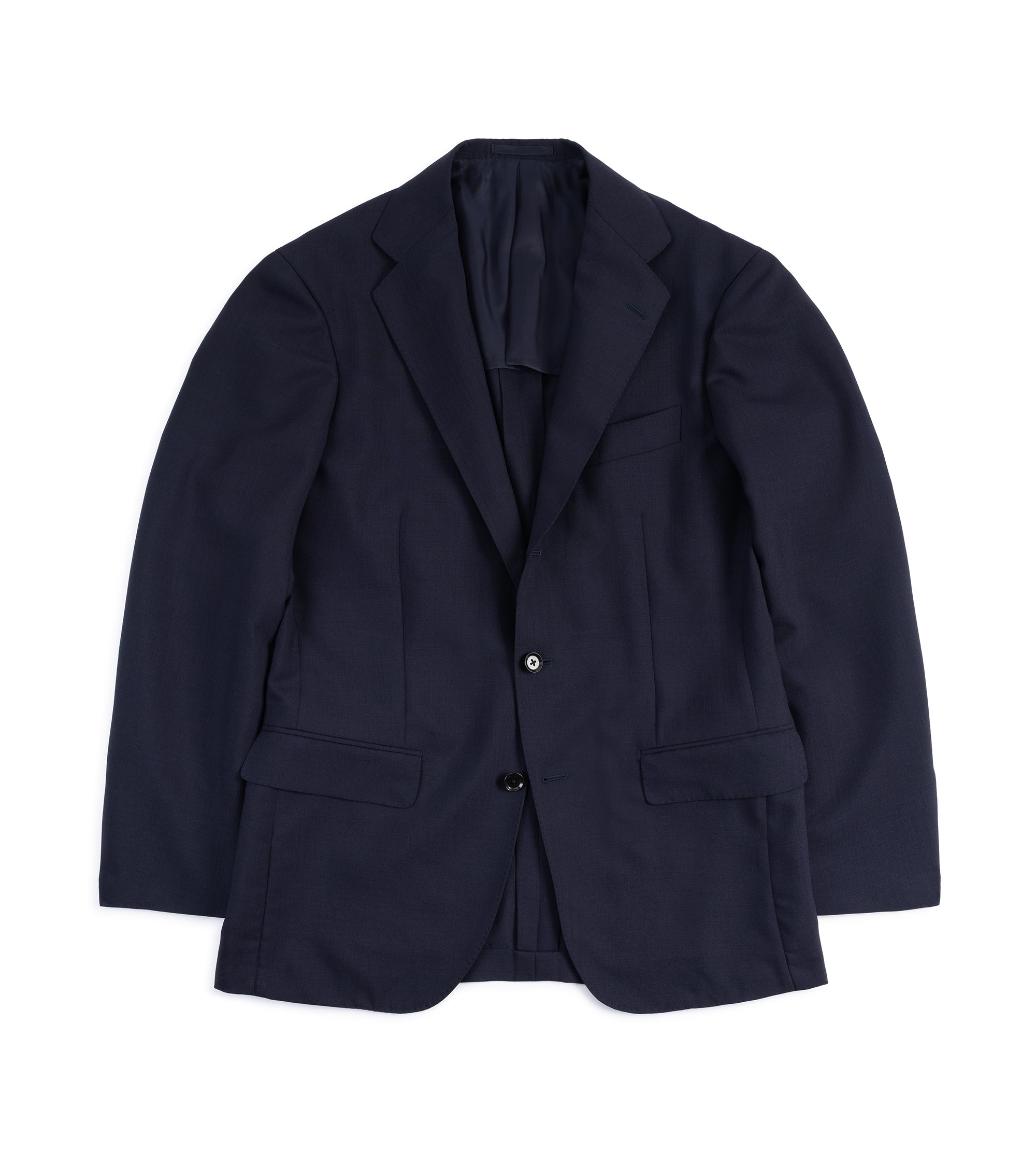 Ring Jacket Wool Mohair Suit: Navy