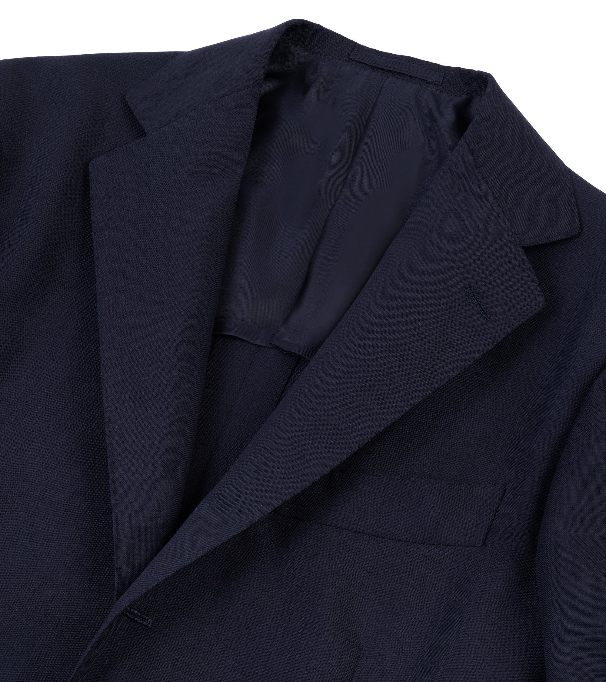 Ring Jacket Wool Mohair Suit: Navy