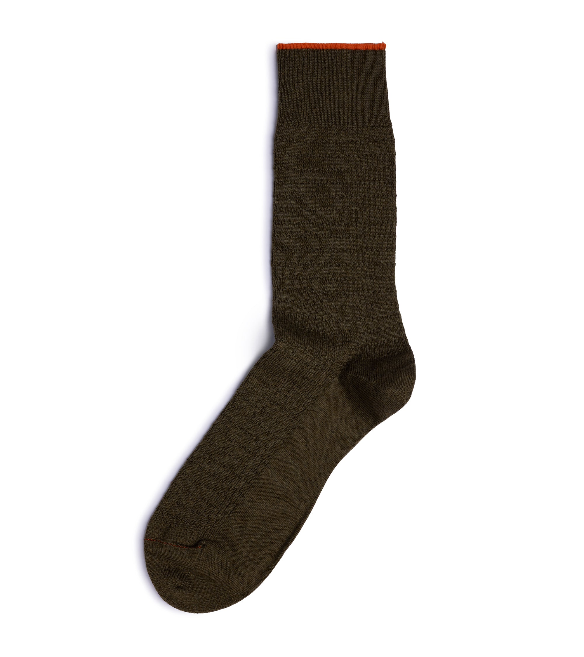 RoToTo Cotton Thermal Crew Socks: Olive