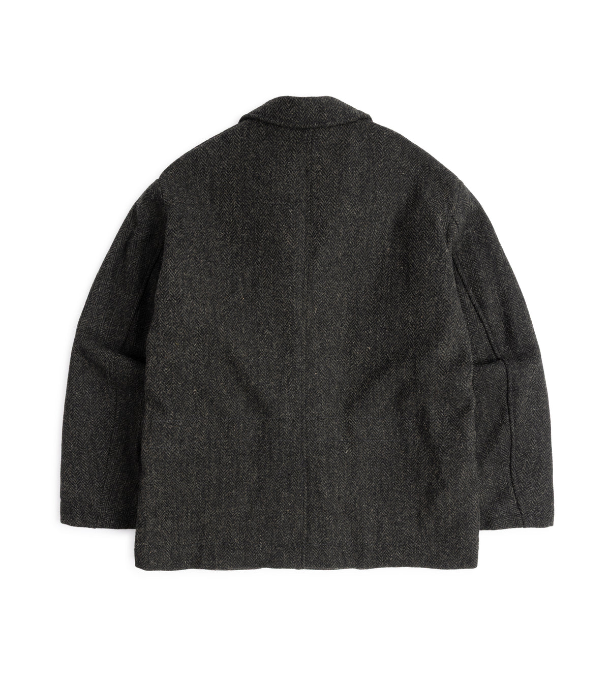Sage de Cret Harris Tweed Four-Button Coverall Jacket: Grey