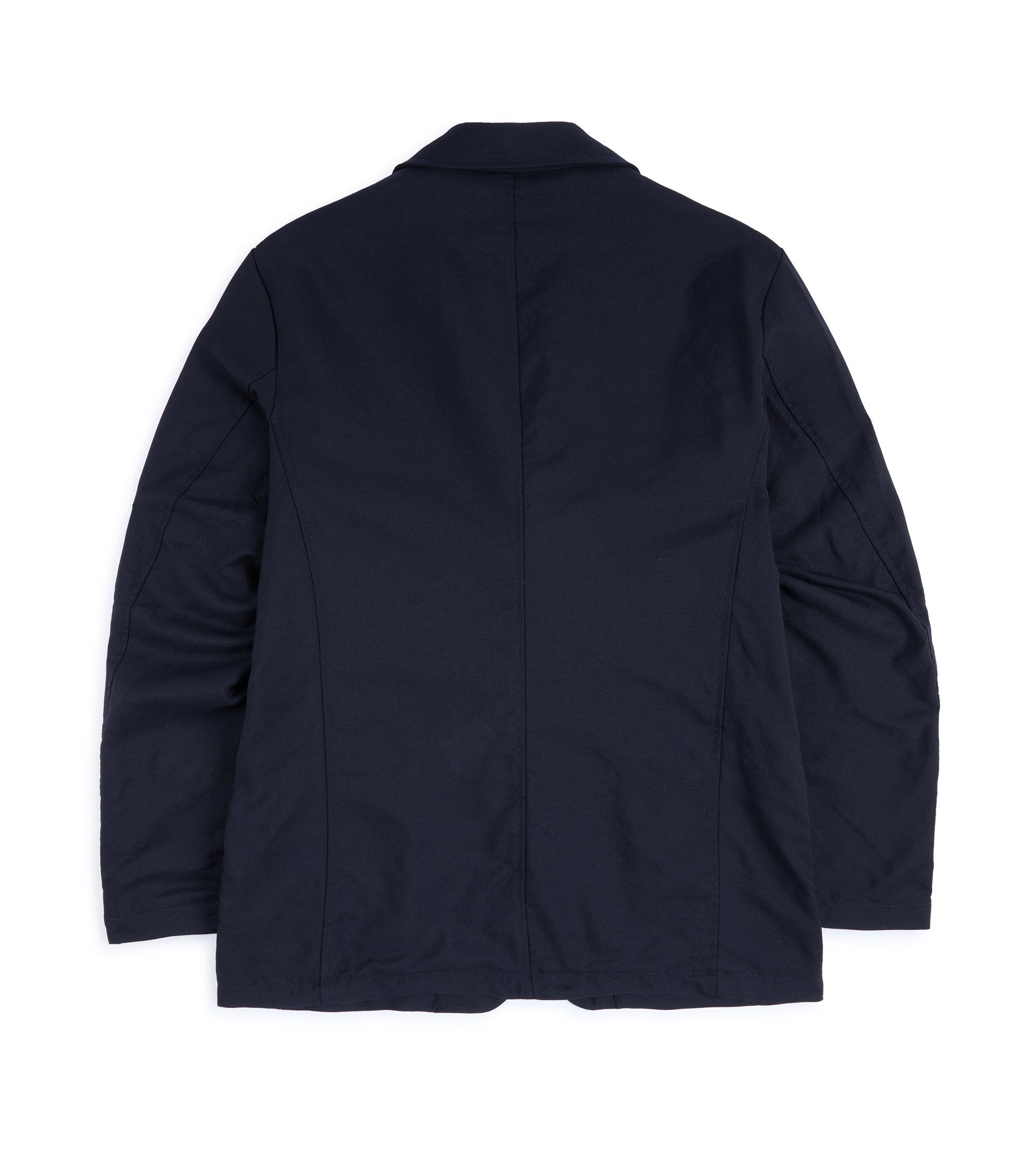 Sage de Cret Wool Hopsack Classic Blazer: Navy