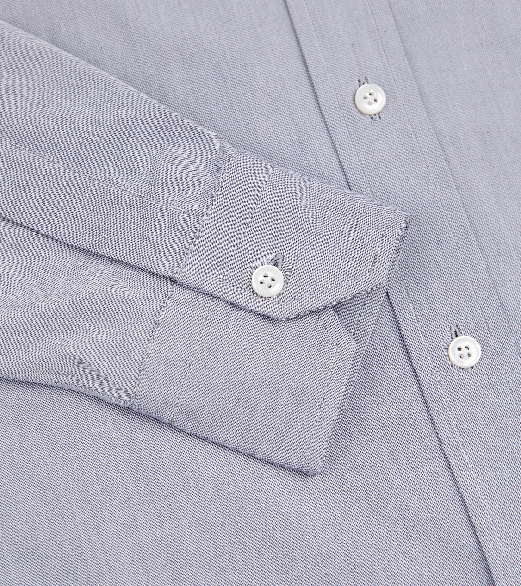 Salvatore Piccolo Cotton Canvas Button Down Shirt: Navy