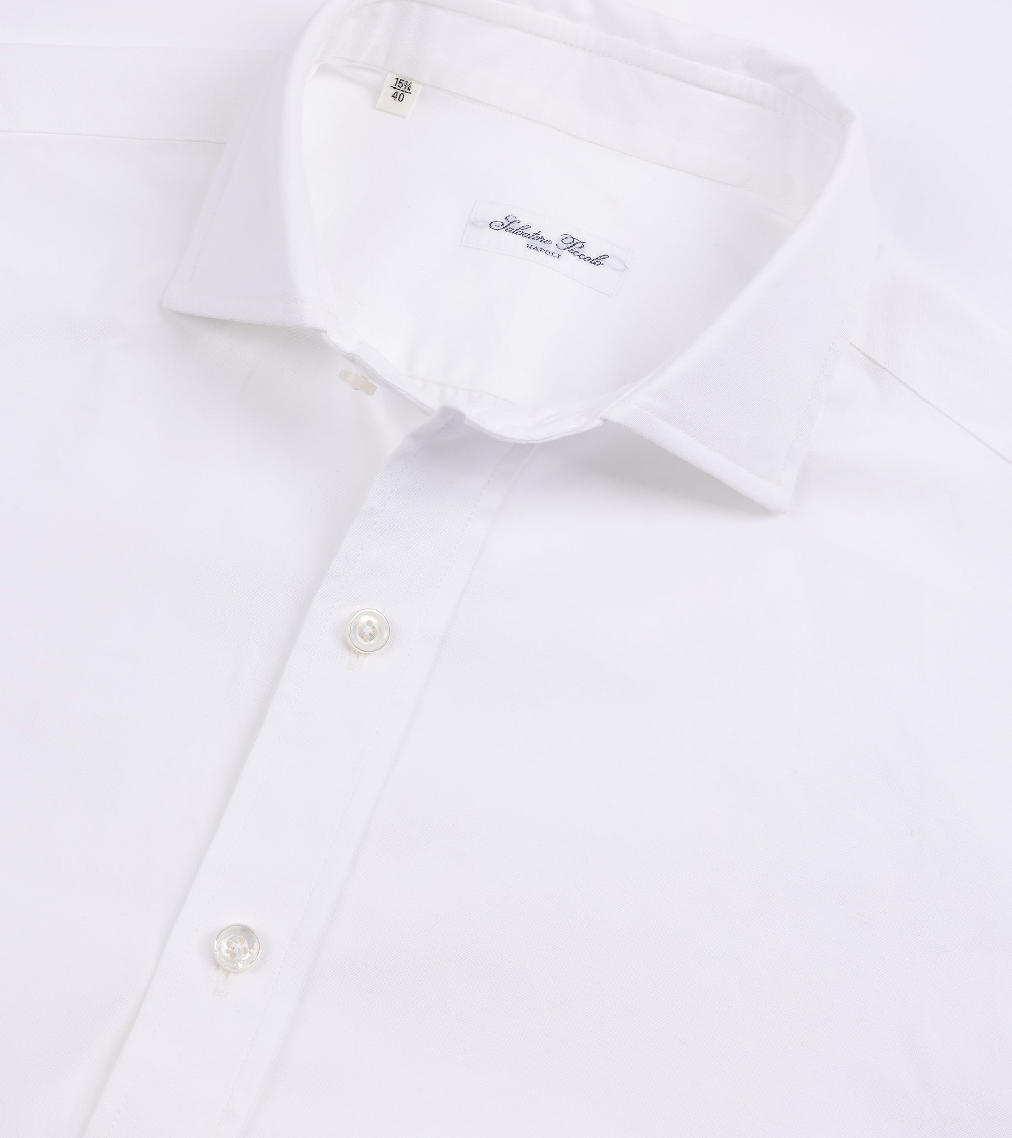 Salvatore Piccolo Cotton Canvas Shirt: White