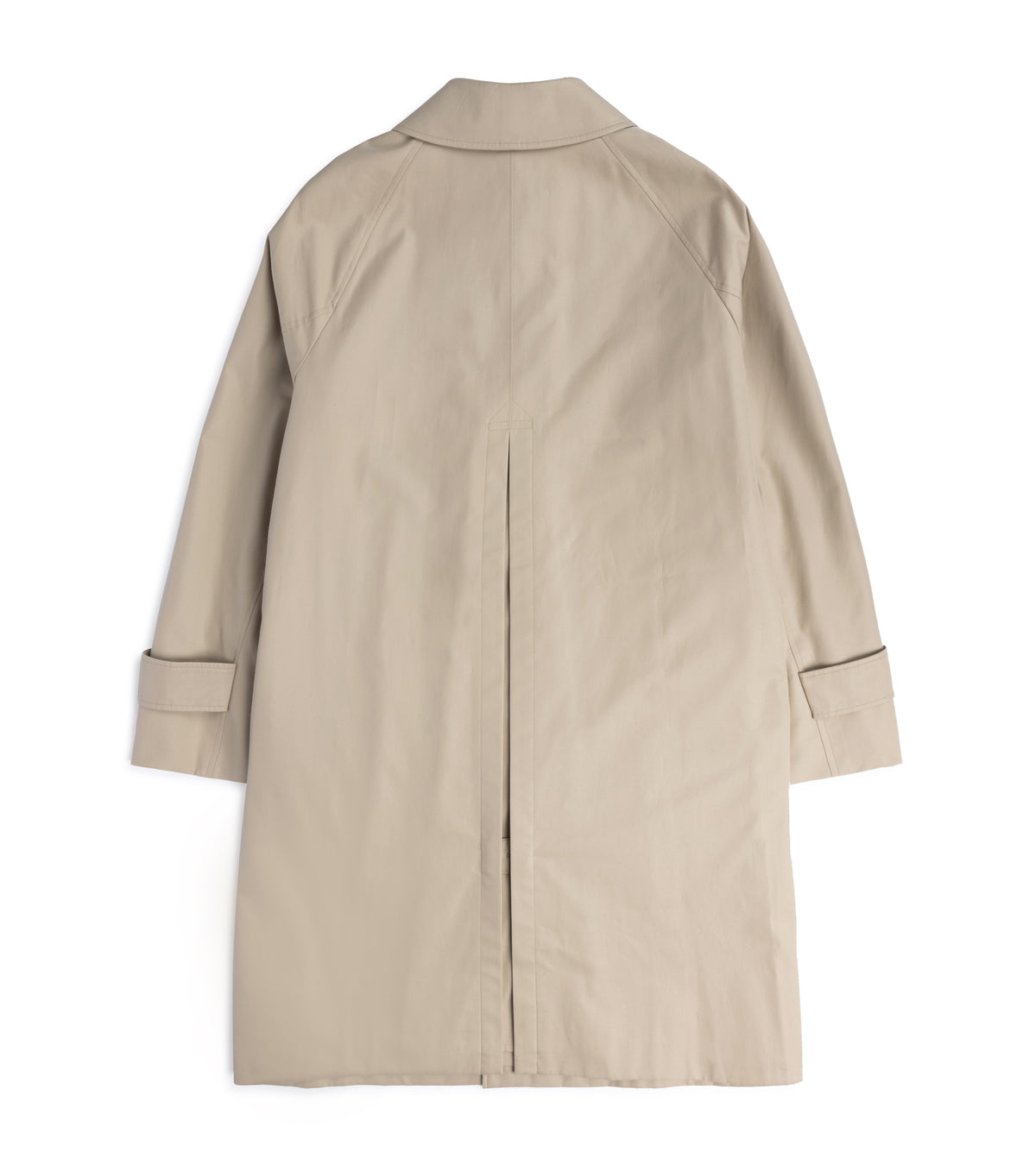 Sanyo 100 Year Lightweight Gabardine Balmacaan Coat: Beige