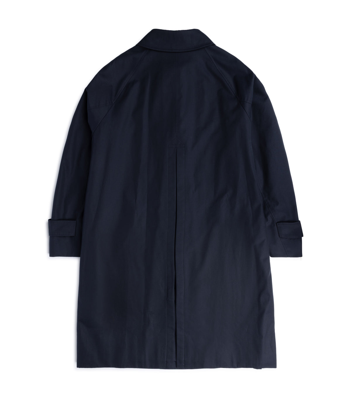 Sanyo 100 Year Lightweight Gabardine Balmacaan Coat: Navy