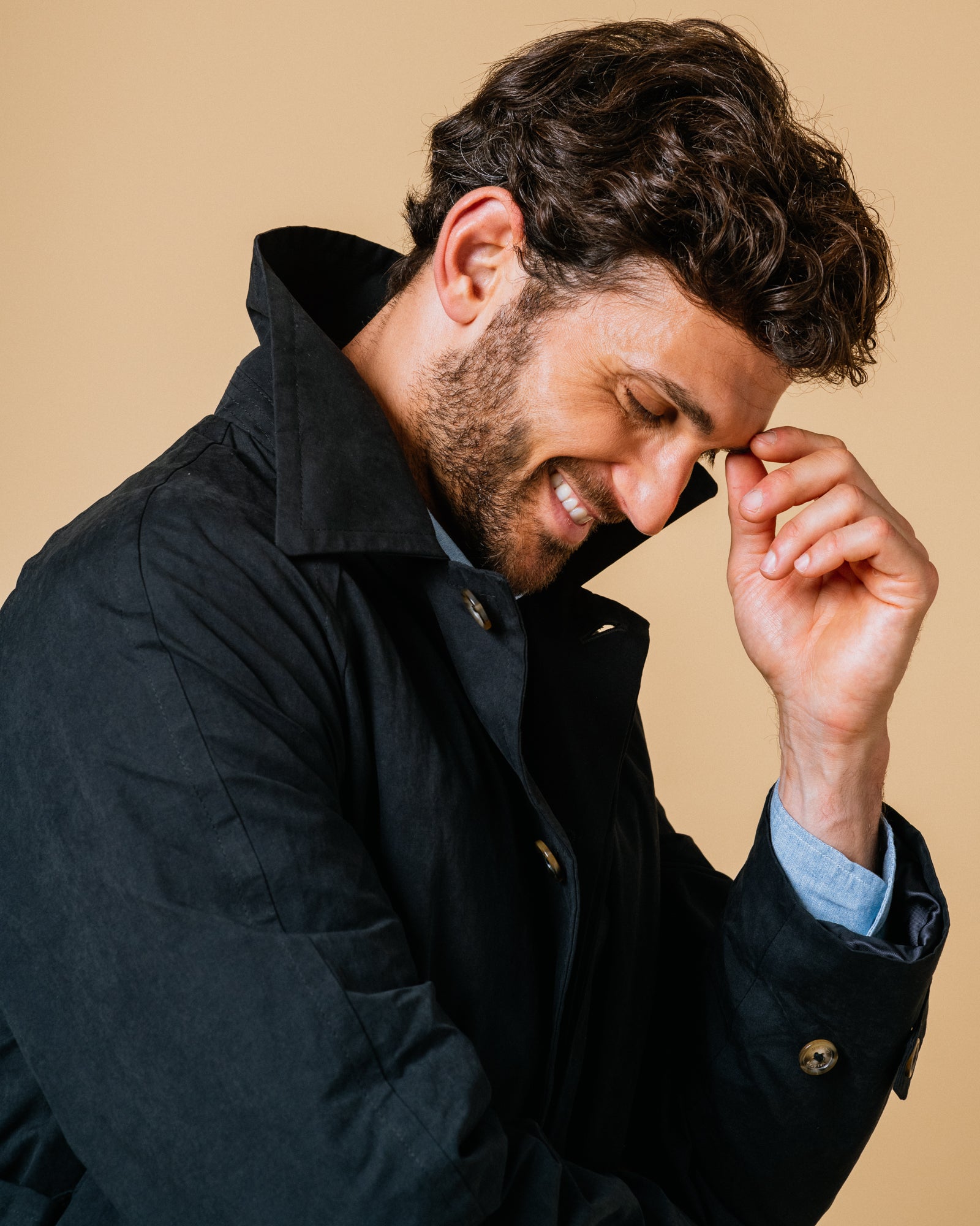 Valstar Humphrey Trench Coat: Navy