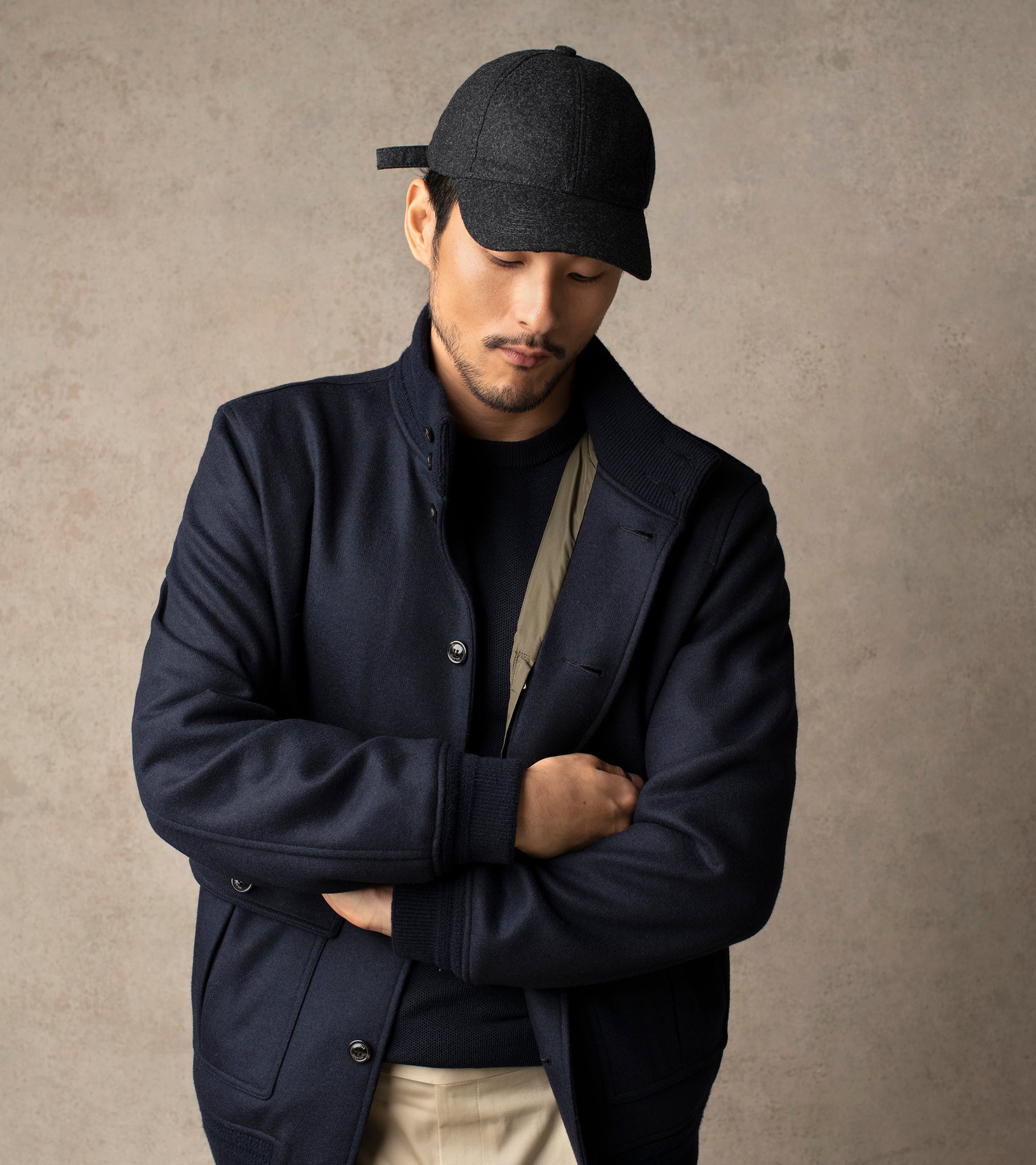 Mühlbauer Base Loden Wool Cap: Anthracite