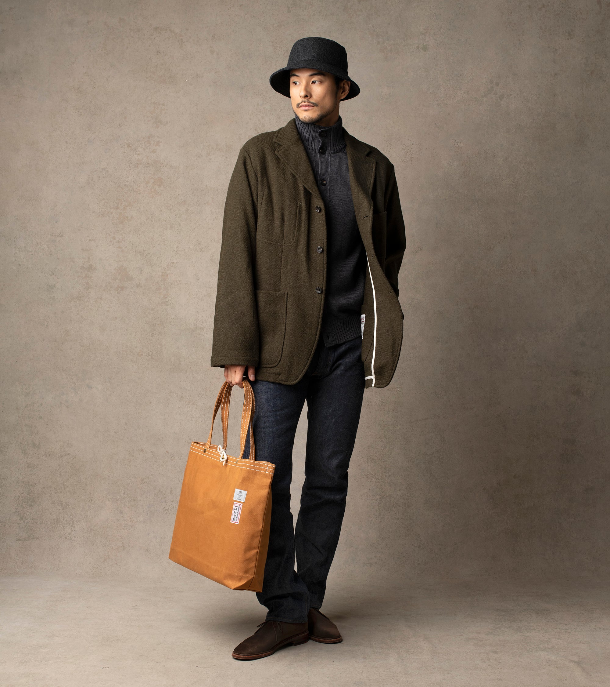 Ichizawa Hanpu for Trunk Large Tool Bag: Light Brown
