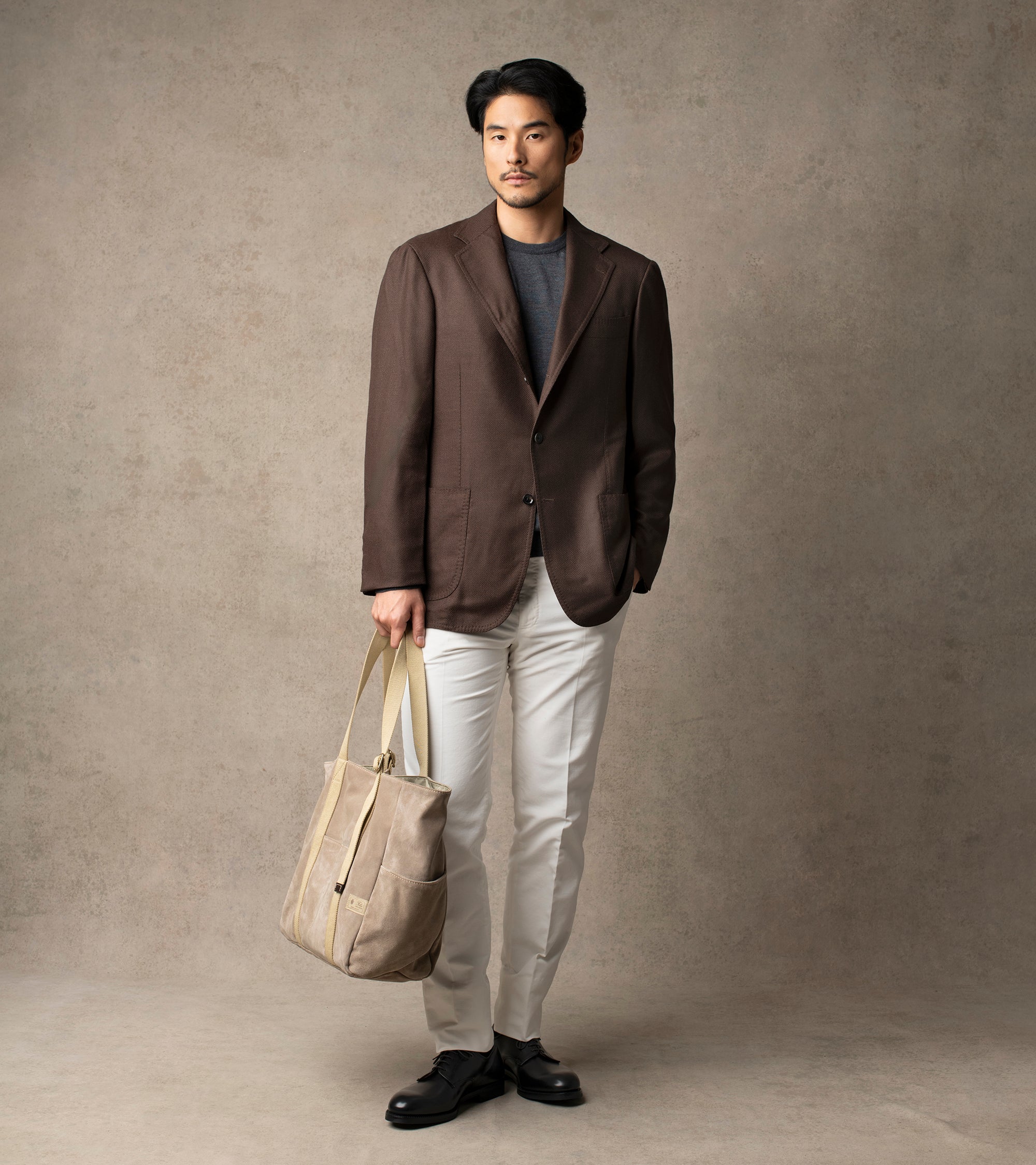 Ring Jacket Meister 10 Month Wool Mesh Balloon Jacket: Brown