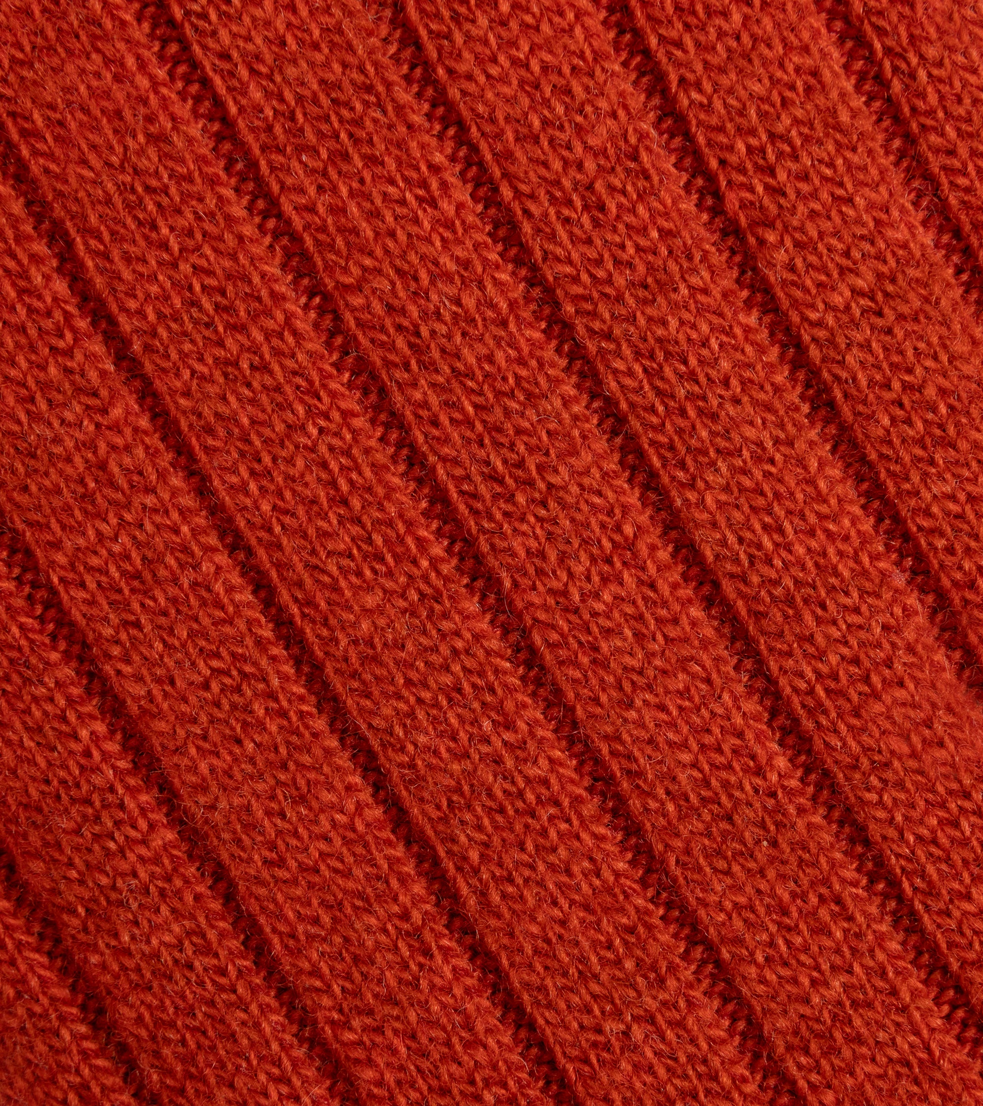 Tabio Merino Ribbed Socks: Burnt Orange
