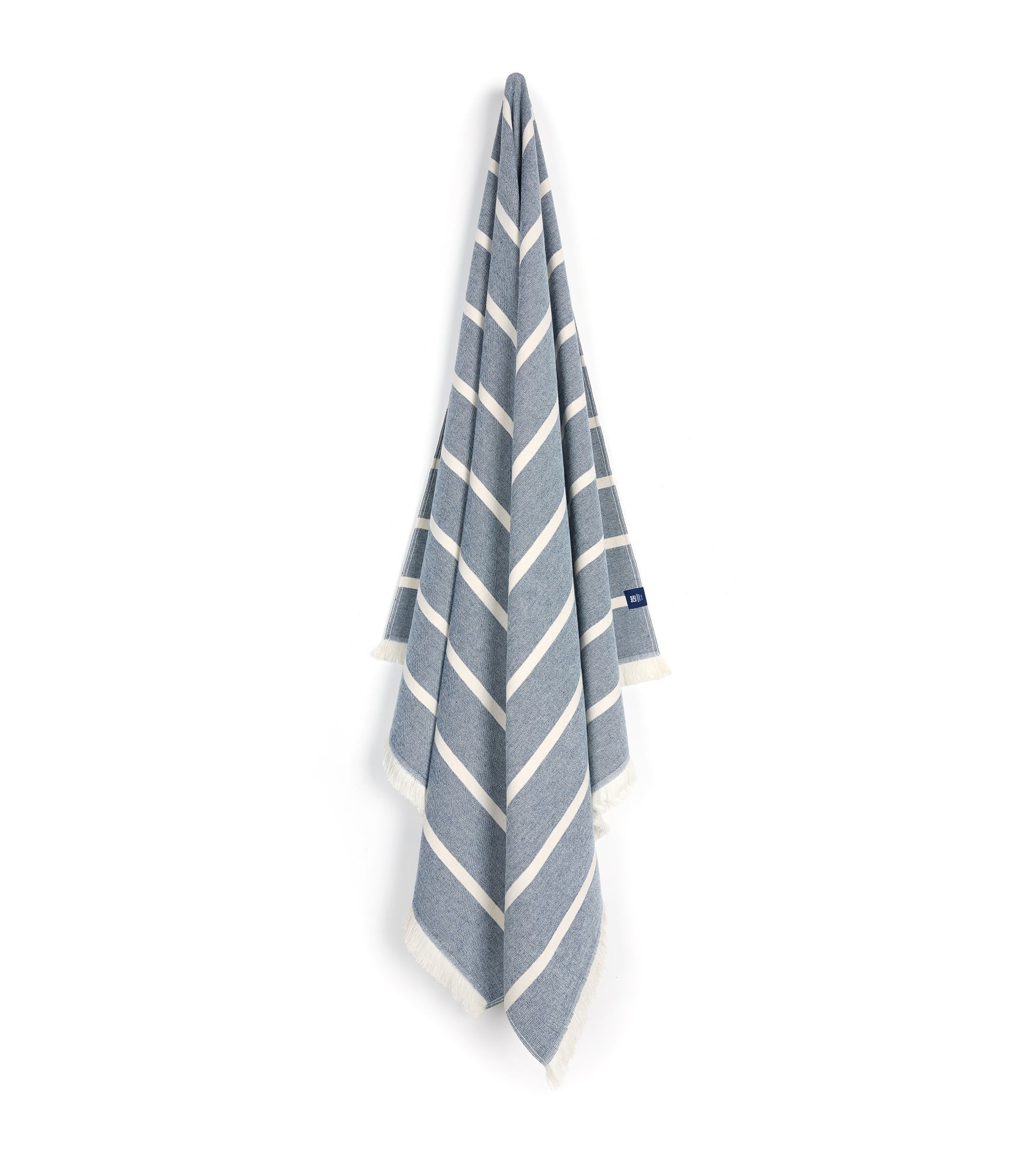 Torres Novas Belém Individual Size Beach Towel: Blue Stripe
