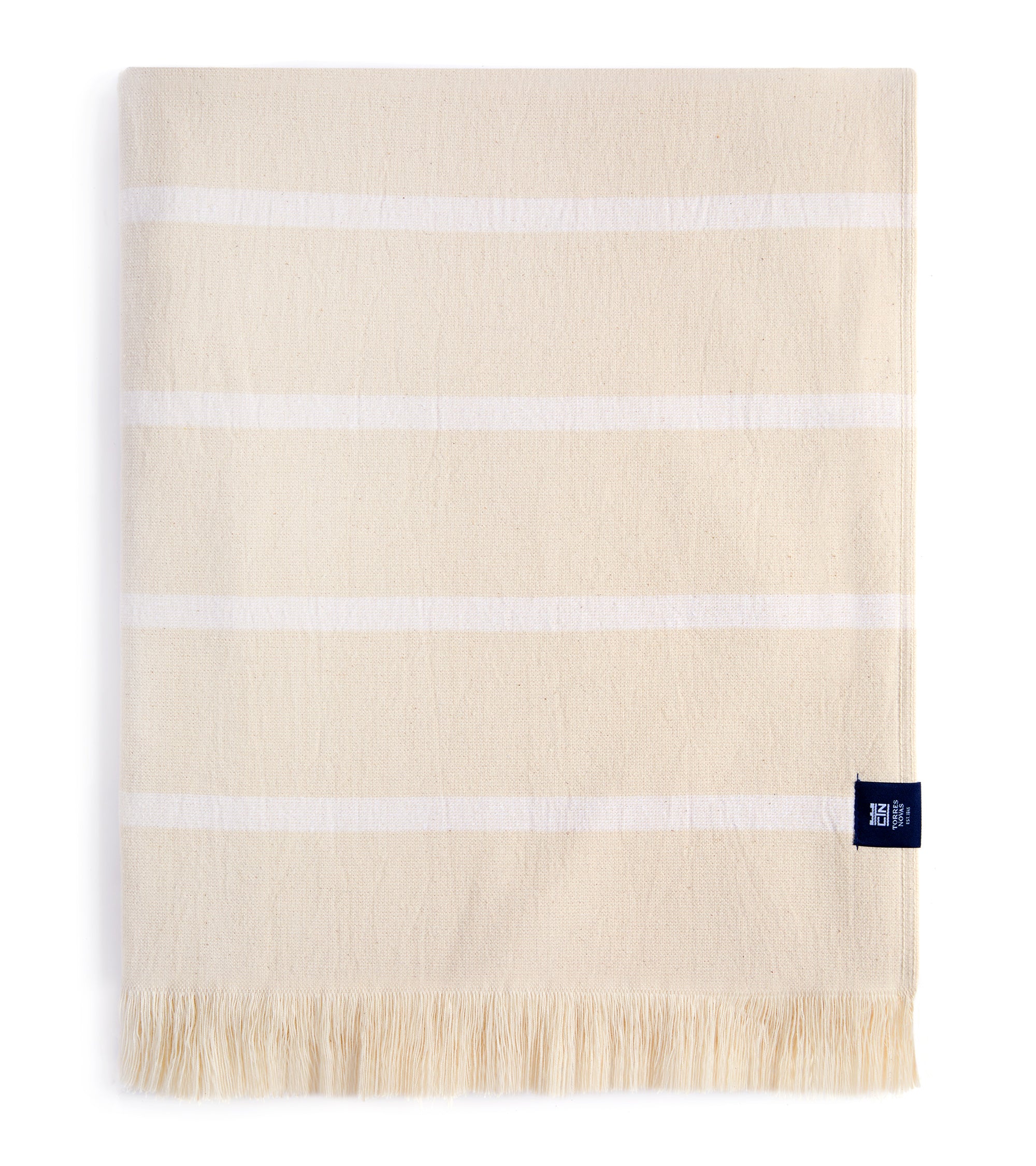 Torres Novas Boa-Nova Individual Size Beach Towel: White Stripe