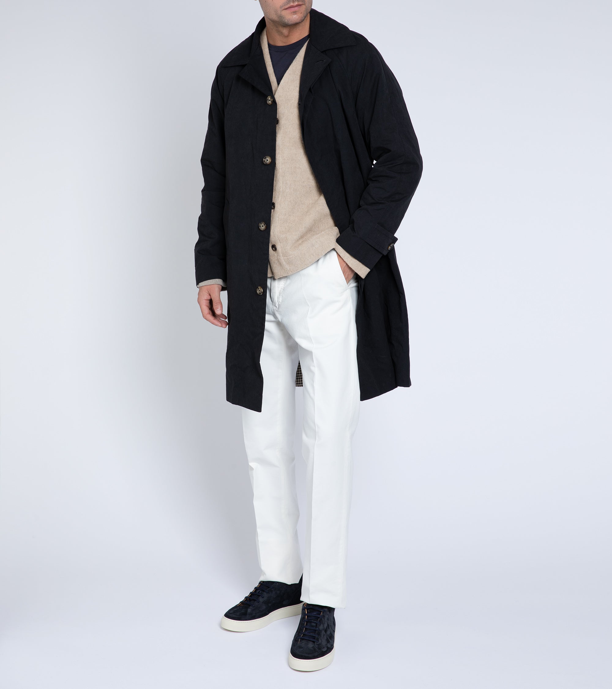 Valstar Humphrey Trench Coat: Navy