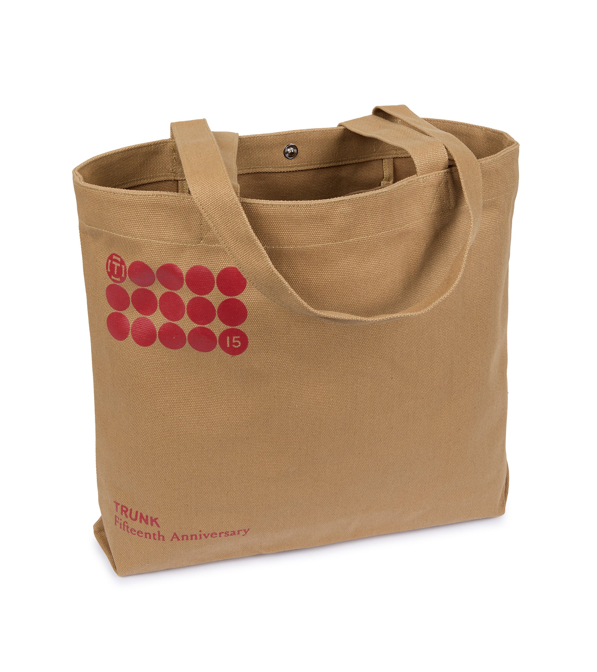 Trunk 15th Anniversary Cotton Canvas Shopper: Camel