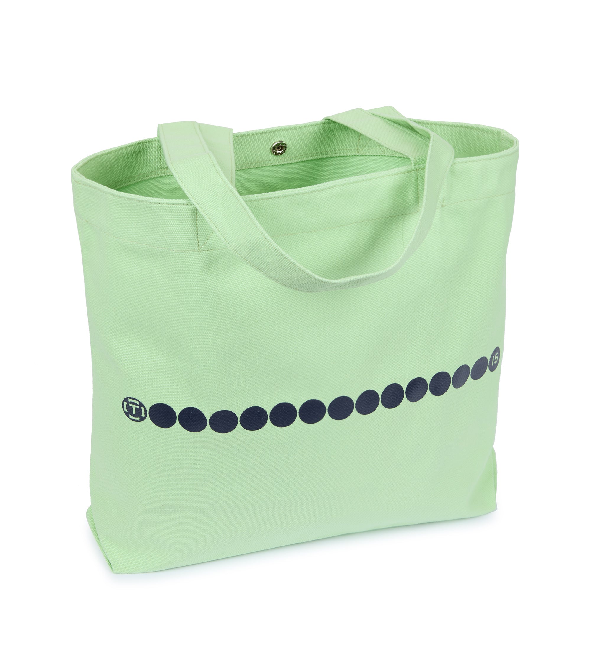 Trunk 15th Anniversary Cotton Canvas Shopper: Light Lime