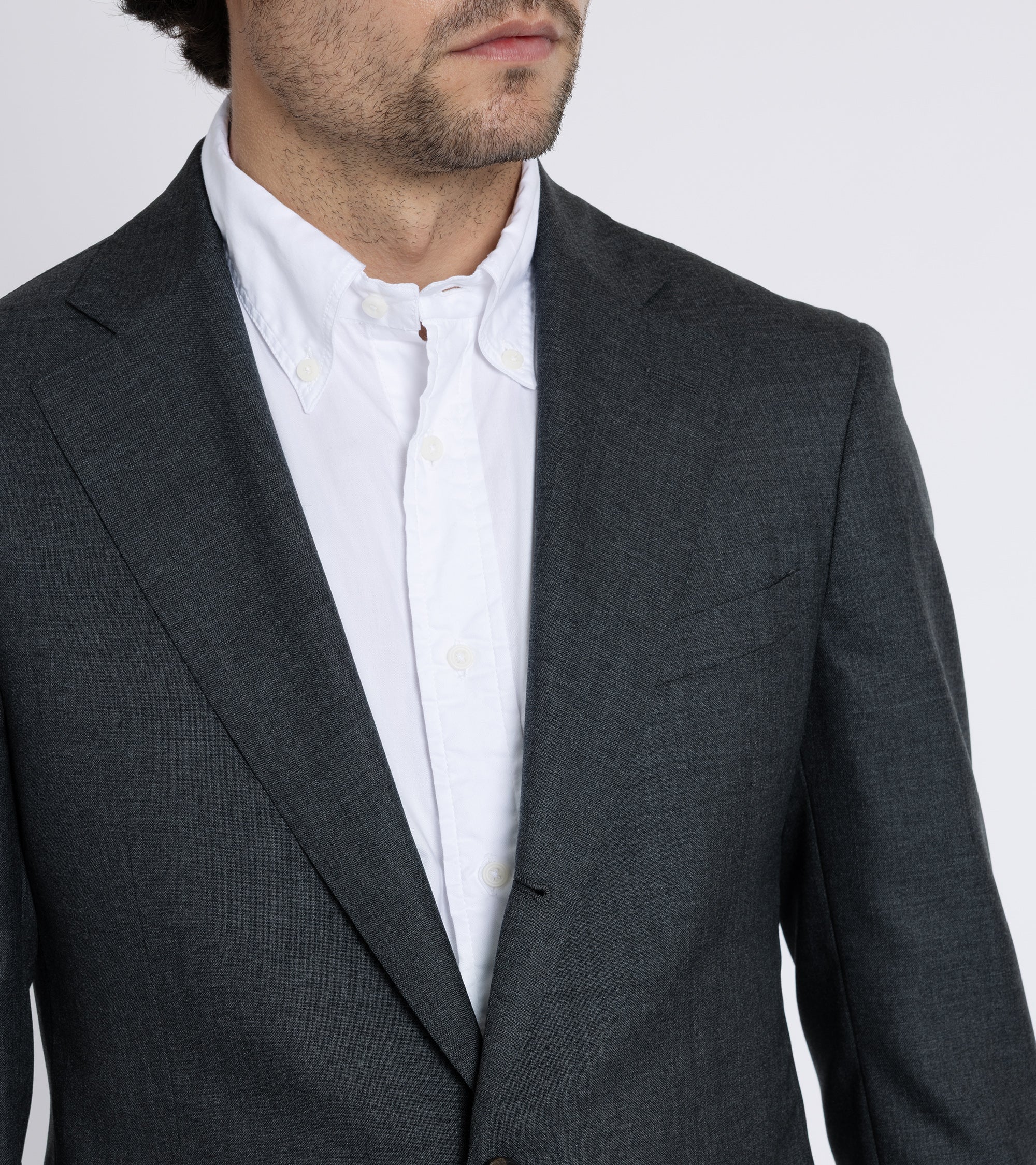 Trunk Walbrook Wool Fresco Suit Jacket: Grey