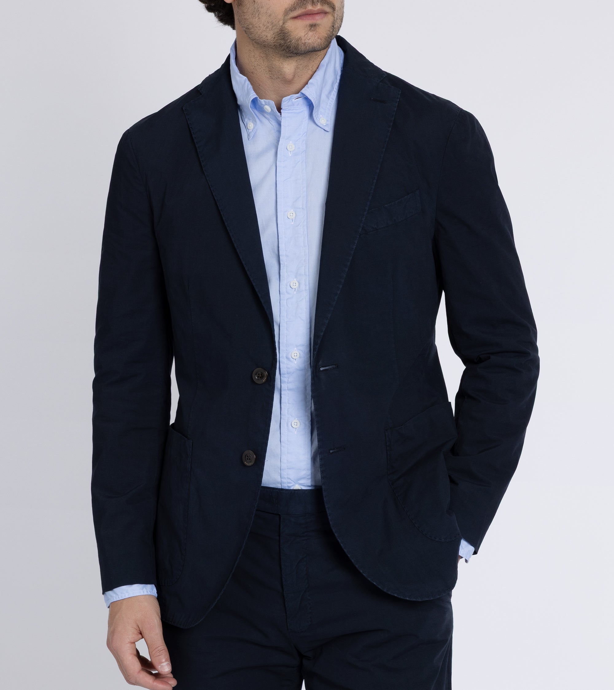 Boglioli Paper Cotton K Jacket: Navy