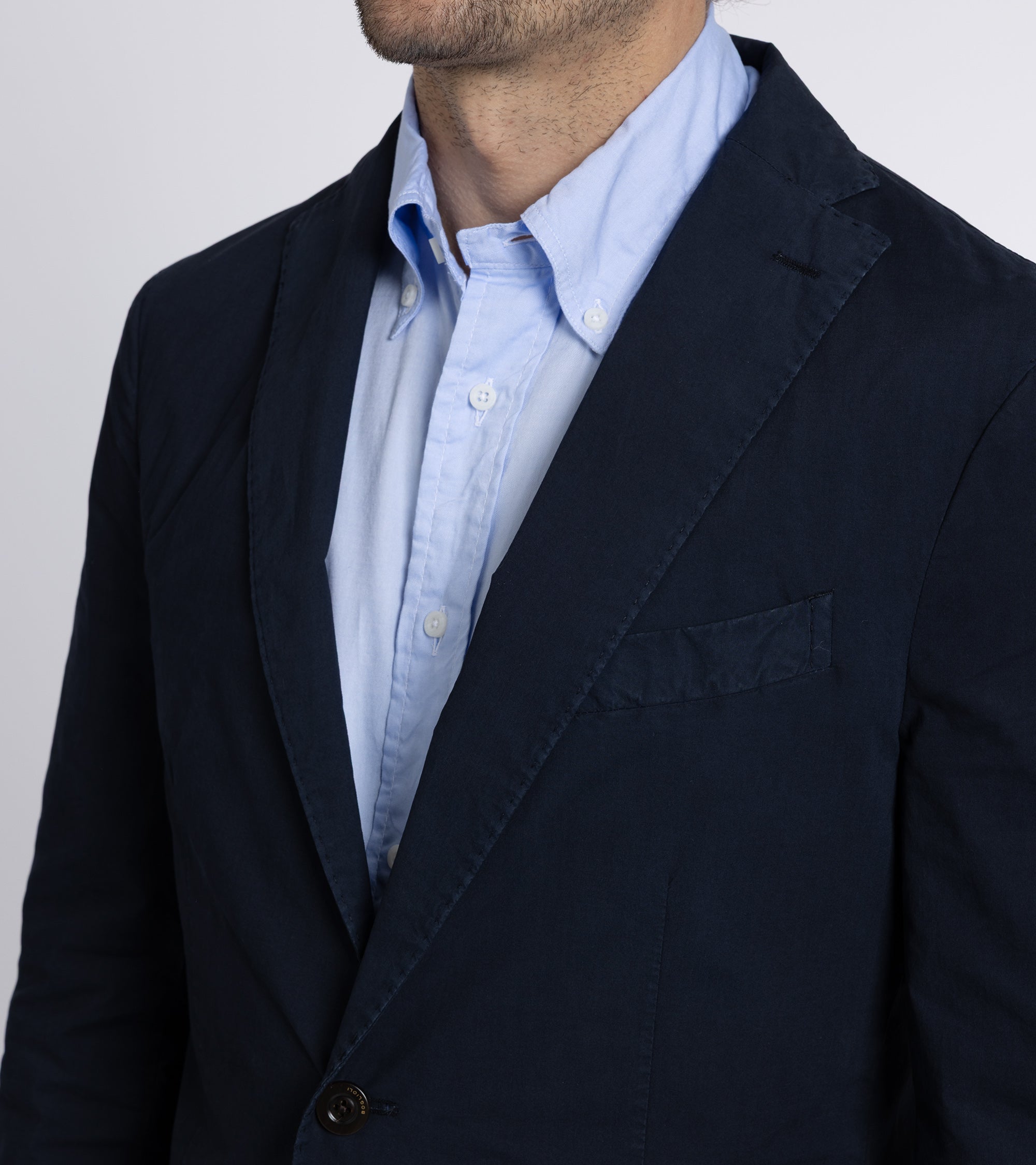 Boglioli Paper Cotton K Jacket: Navy