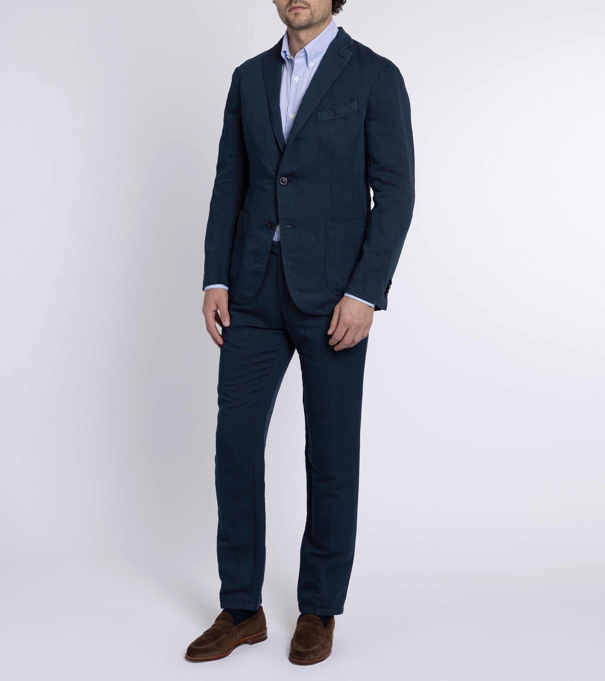Boglioli Cotton Linen K Jacket: Navy