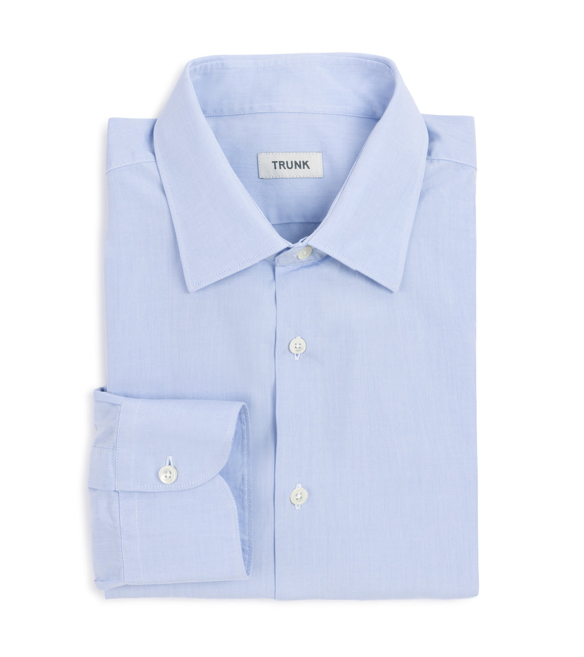 Trunk Allsop Cotton Poplin Formal Shirt: Light Blue