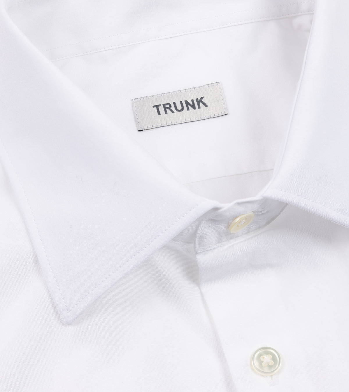 Trunk Allsop Cotton Poplin Formal Shirt in white, product photo.