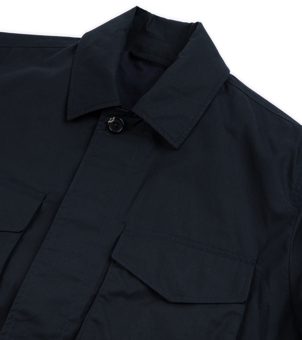 Trunk Blandford Waxed Cotton Field Jacket: Navy