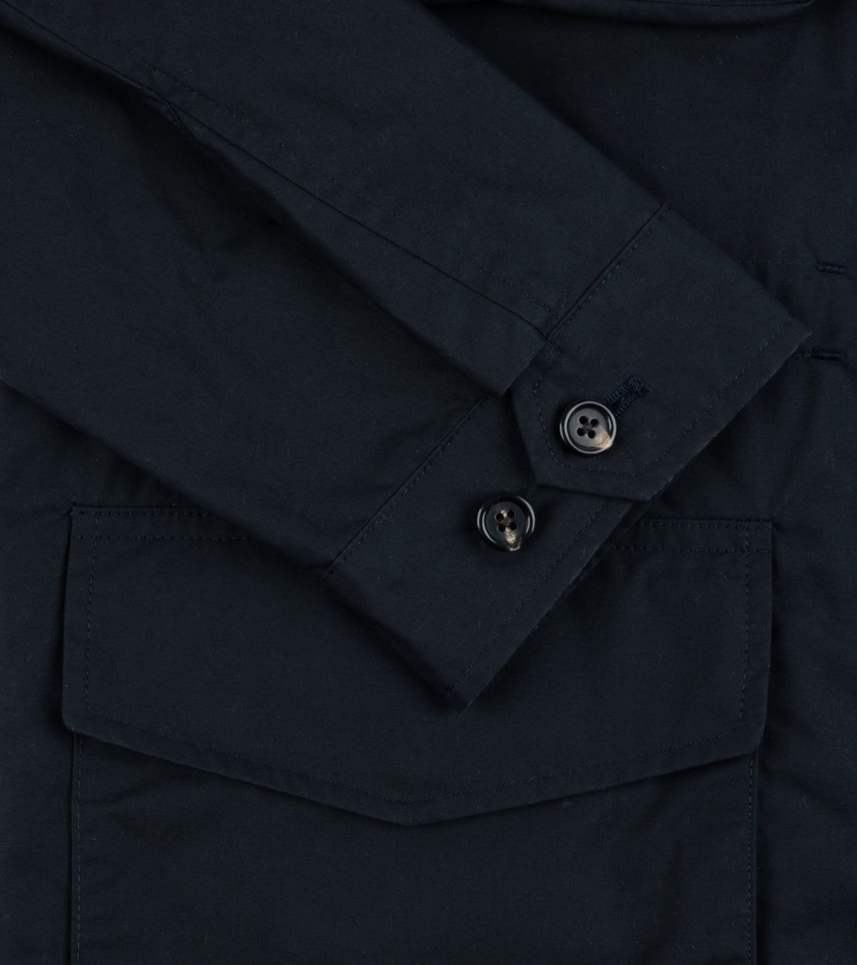 Trunk Blandford Waxed Cotton Field Jacket: Navy