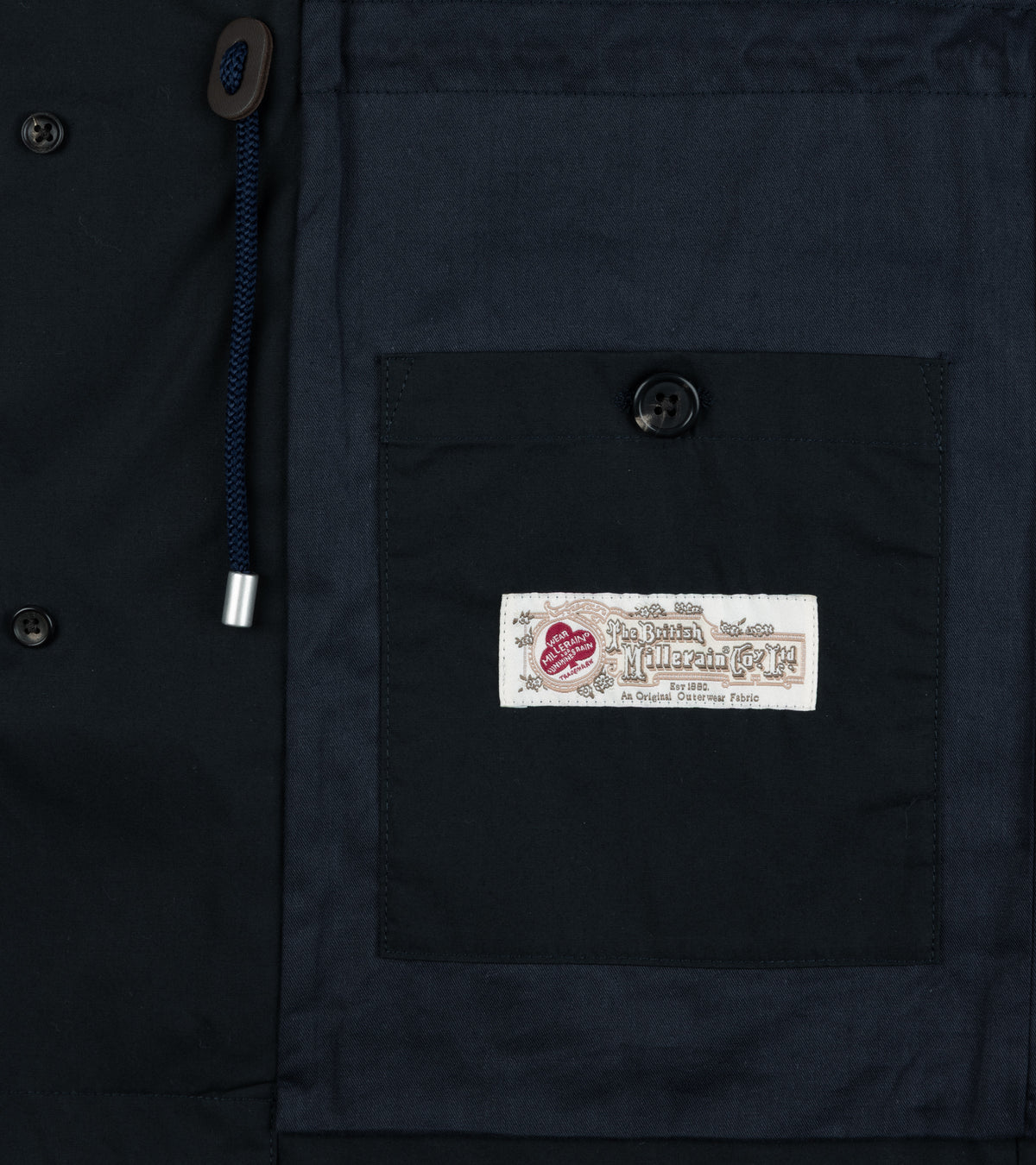 Trunk Blandford Waxed Cotton Field Jacket: Navy