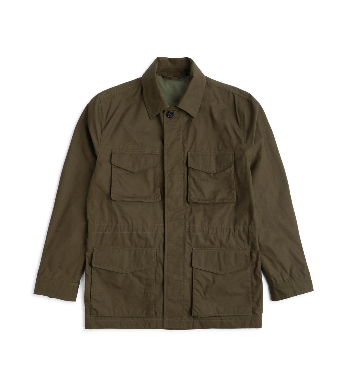Trunk Blandford Waxed Cotton Field Jacket: Olive