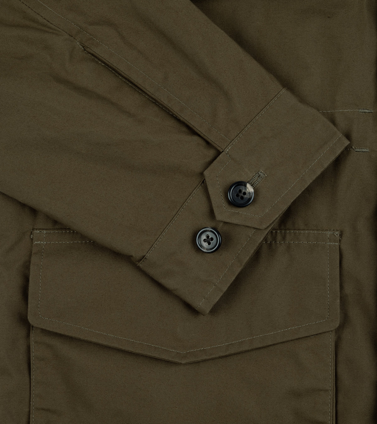 Trunk Blandford Waxed Cotton Field Jacket: Olive