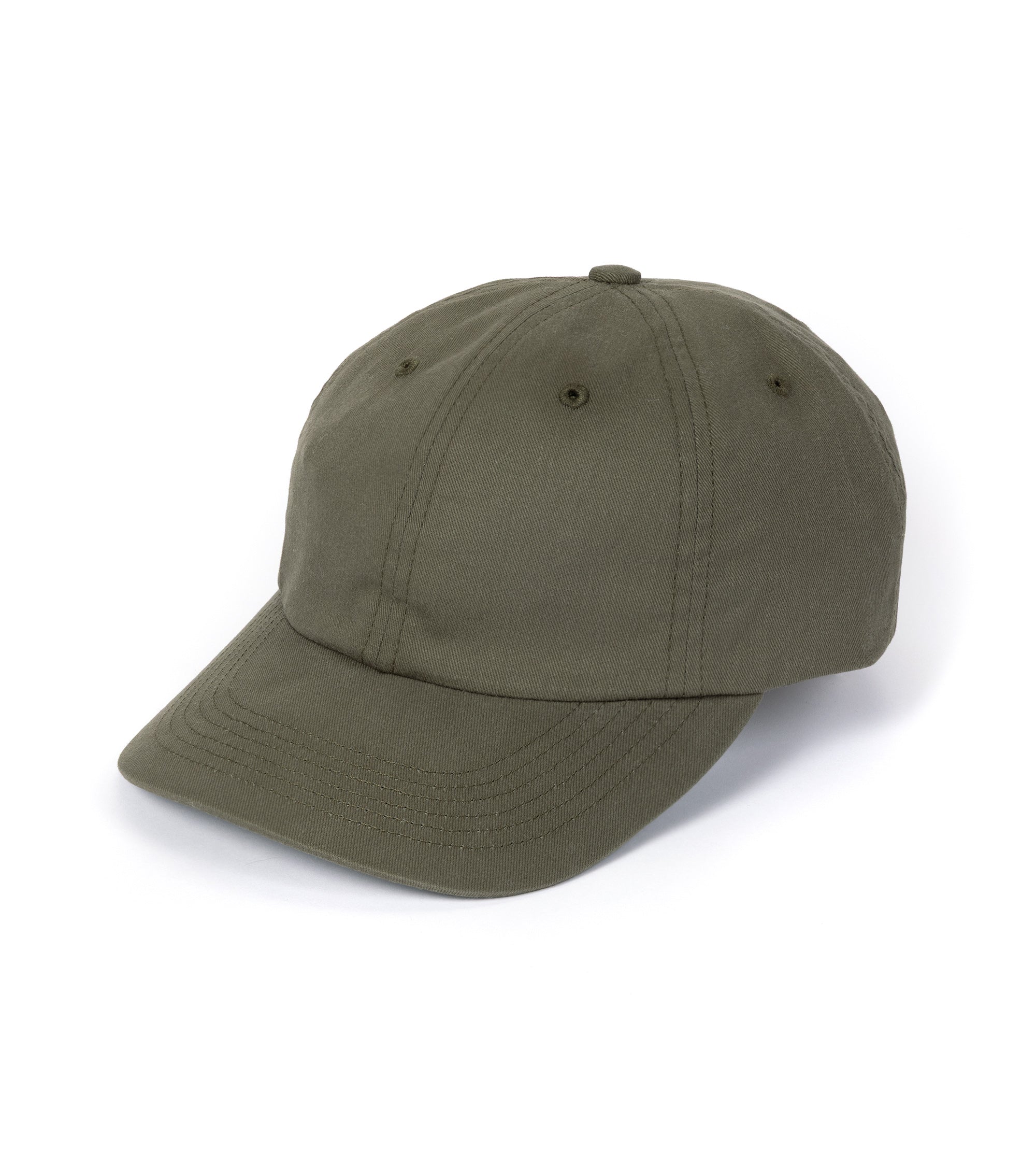 Trunk Brushed Cotton Twill Baseball Cap: Olive
