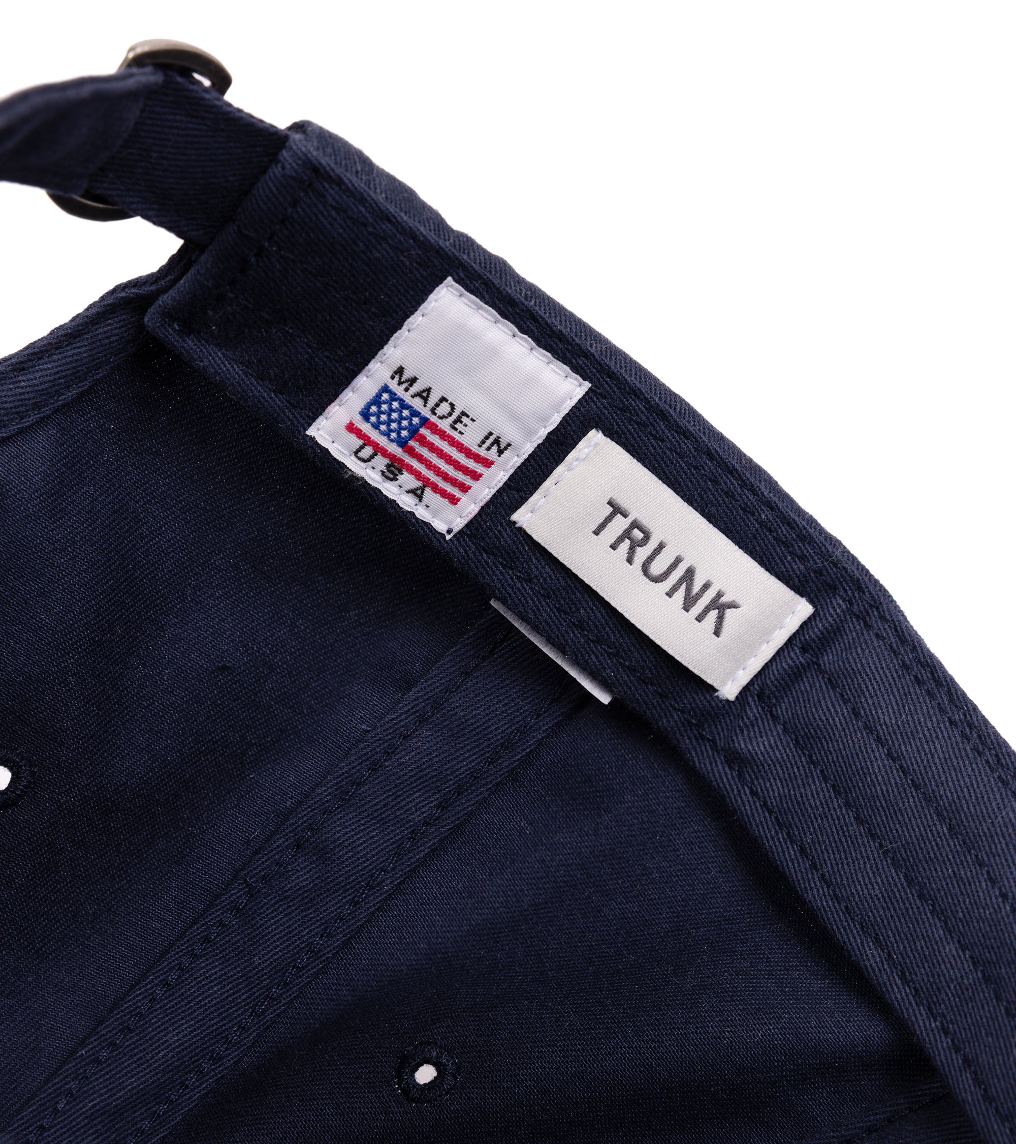 Trunk Brushed Cotton Twill Baseball Cap: Navy