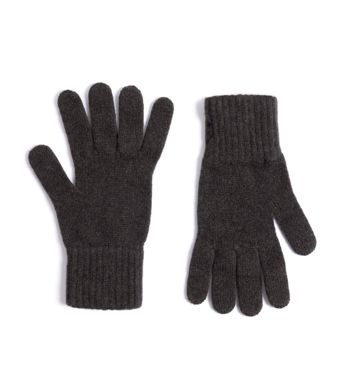 Trunk Cashmere Knitted Gloves: Dark Chocolate