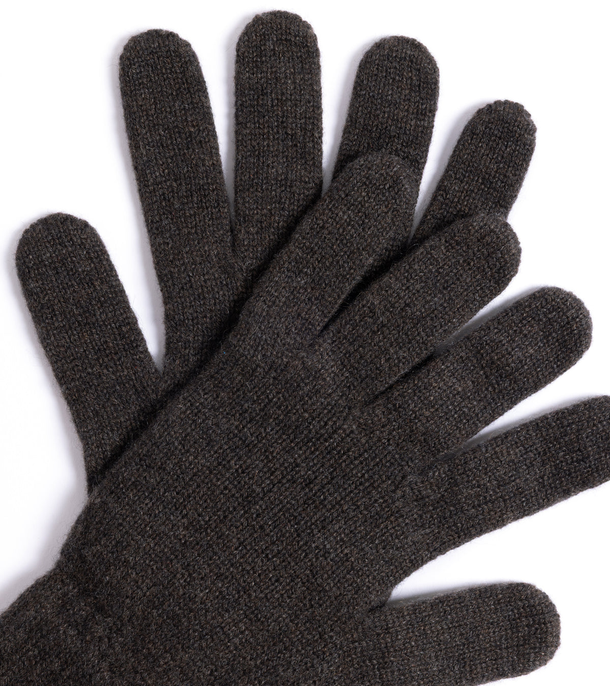 Trunk Cashmere Knitted Gloves: Dark Chocolate