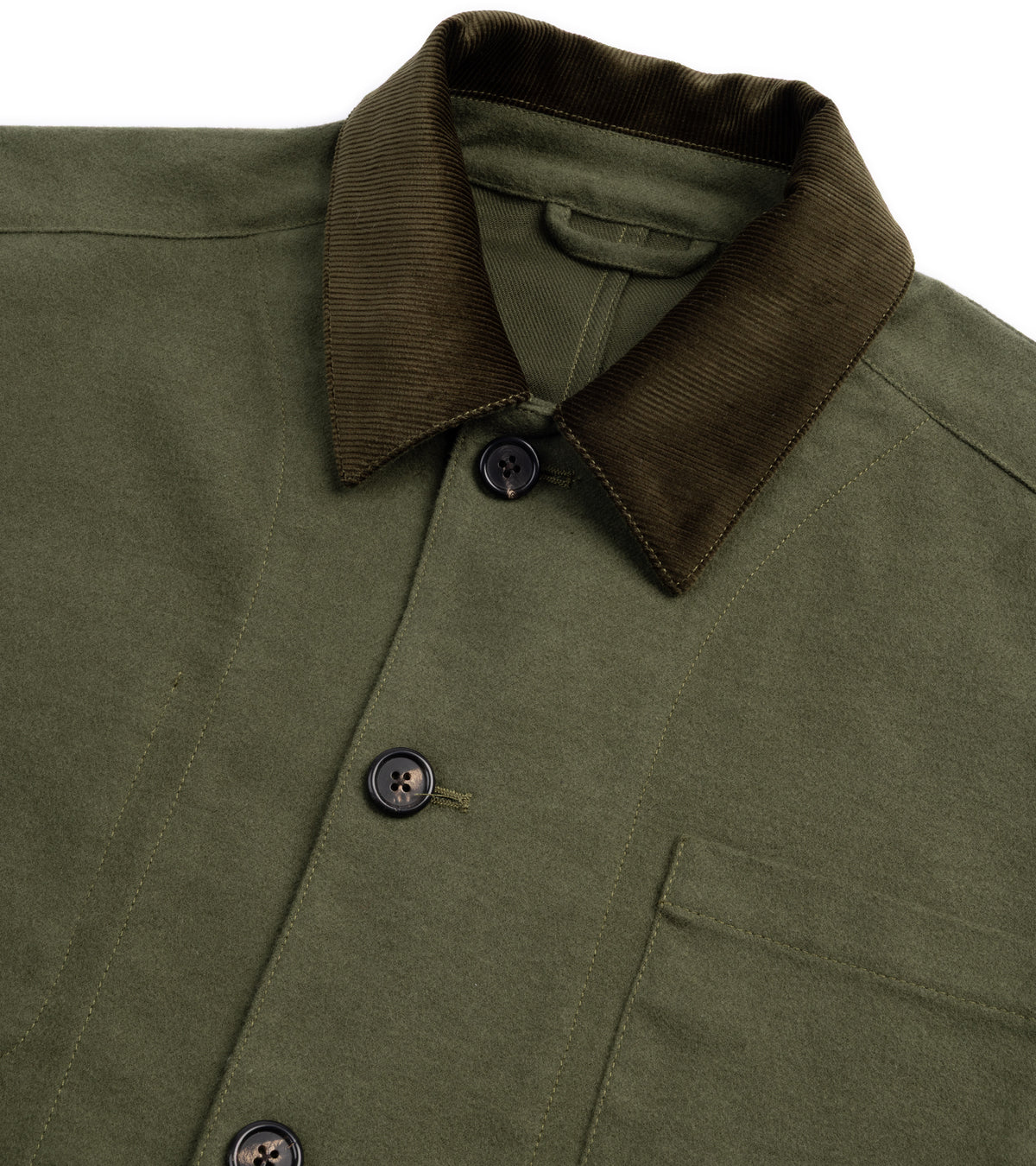 Trunk Coleman Brushed Japanese Cotton Jacket: Olive