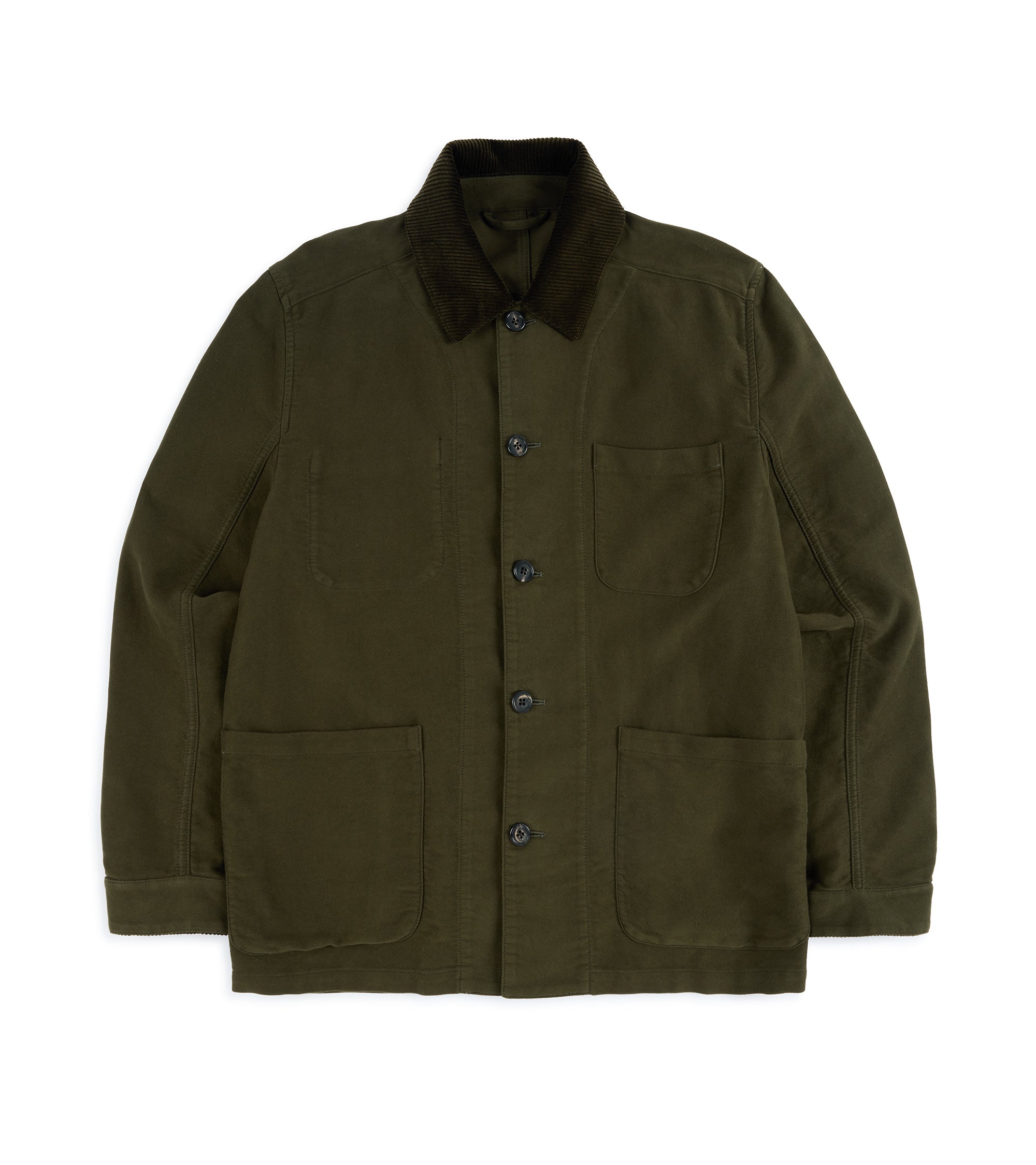 Trunk Coleman Cotton Moleskin Chore Jacket: Olive