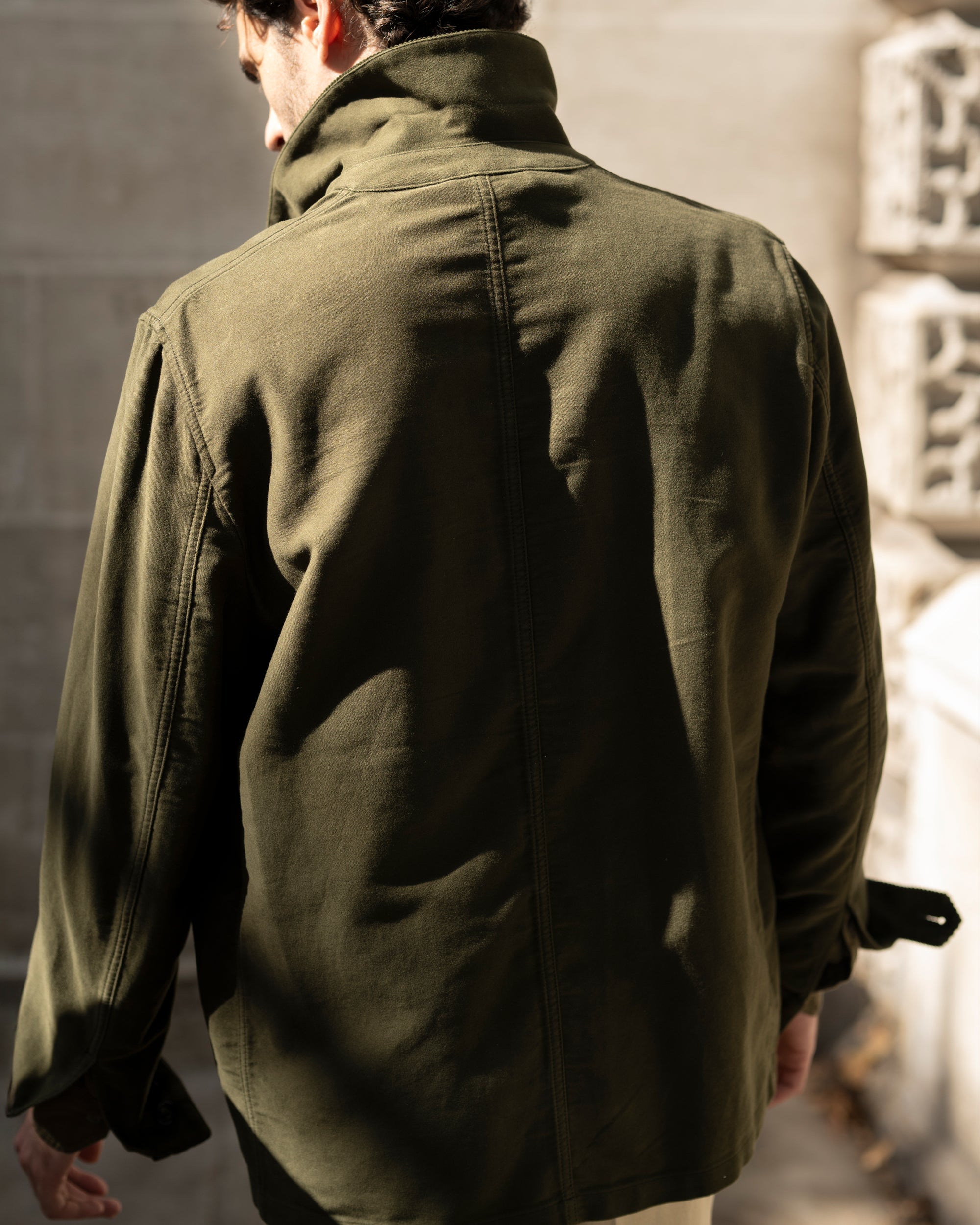 Trunk Coleman Cotton Moleskin Chore Jacket: Olive