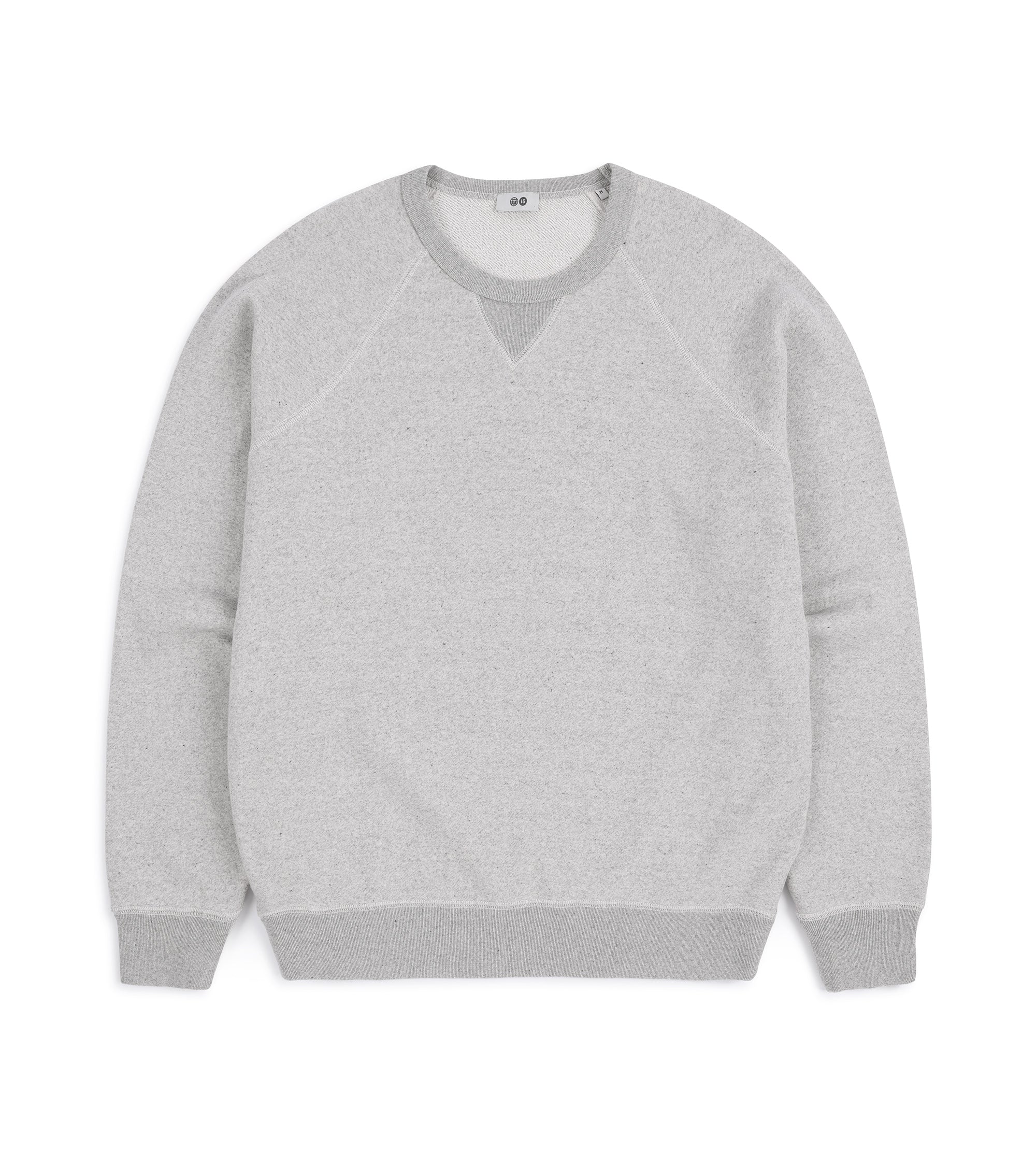 Trunk Cooper Cotton Crew Neck Sweatshirt: Grey
